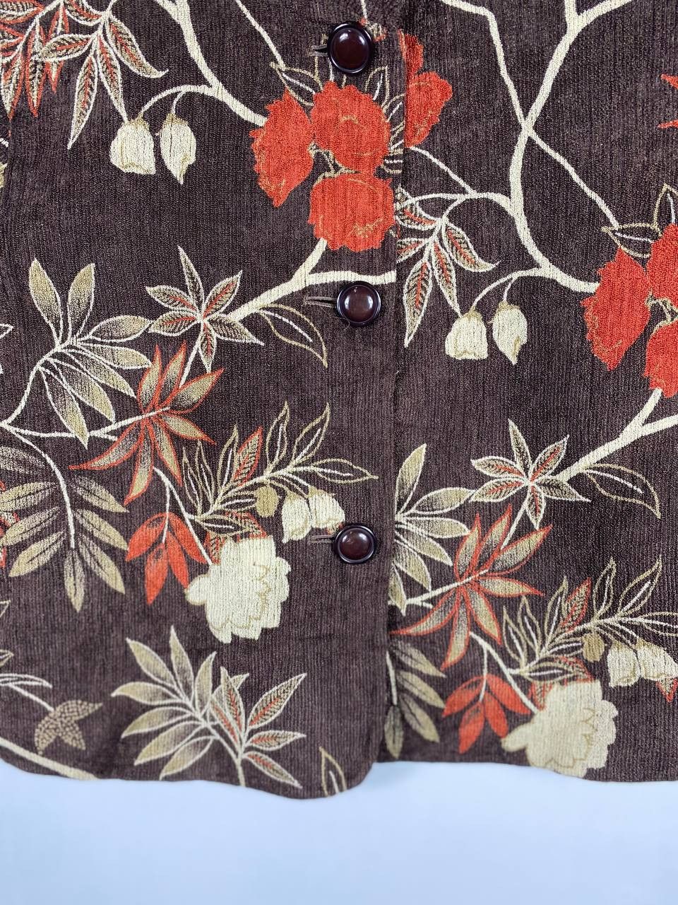 Japanese Brand × Vintage vintage japanese brand velvet jacket floral design Size L / US 10 / IT 46 - 3 Thumbnail