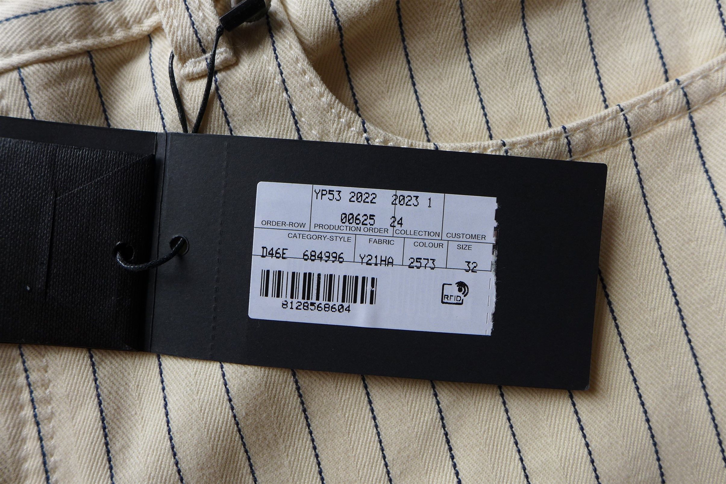 Saint Laurent Paris Saint Laurent D31 Jeans - Ecru Striped Denim Size US 32 / EU 48 - 19 Thumbnail