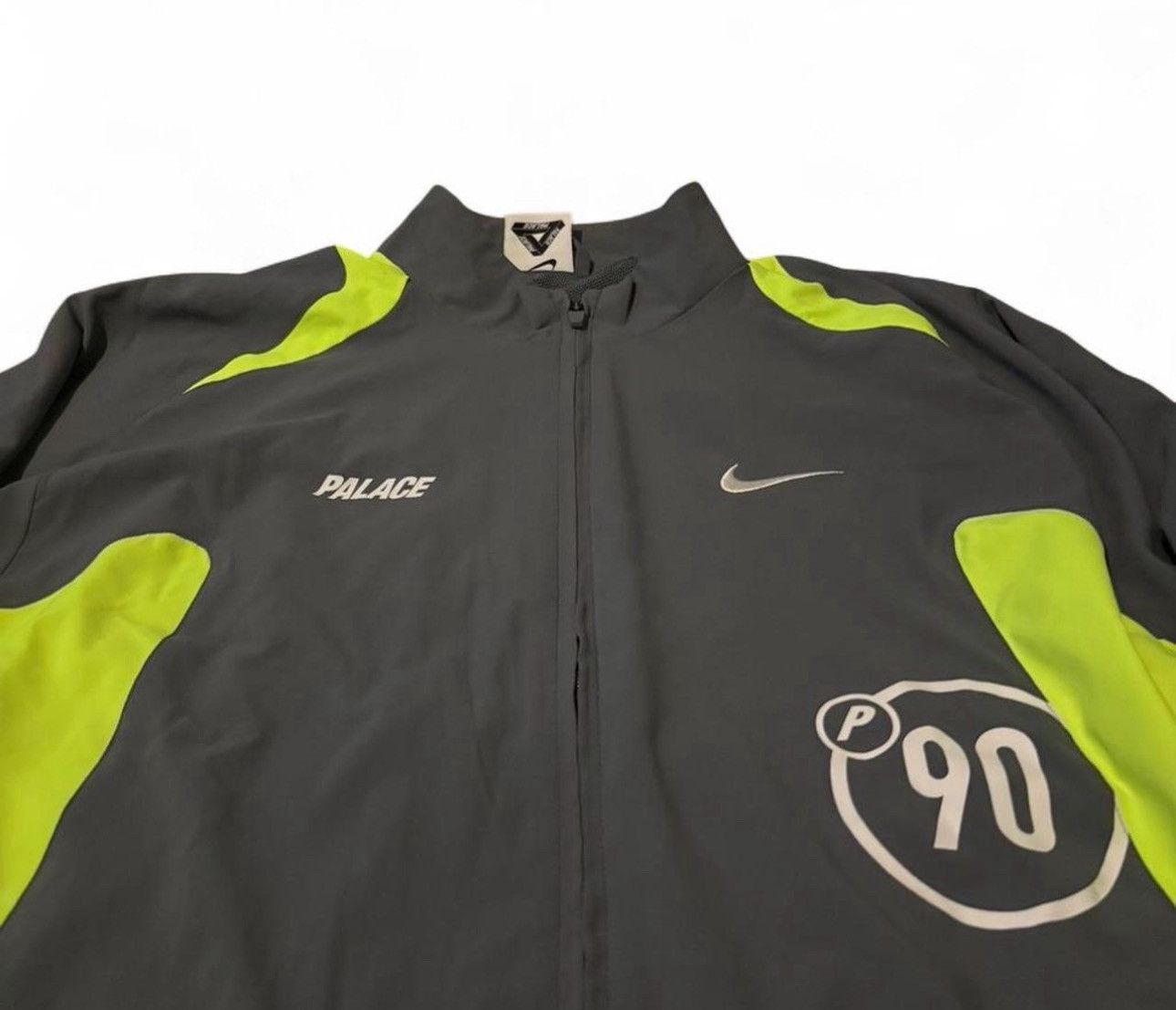 Palace Palace x Nike Total P90 Track Jacket - Grey/Volt (DS) Size US M / EU 48-50 / 2 - 2 Thumbnail