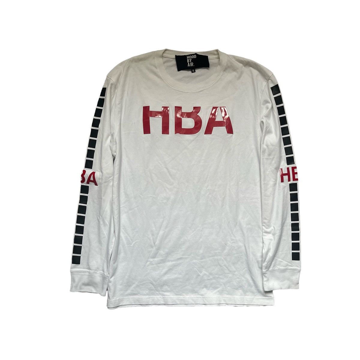 Image of Hood By Air Long Sleeve Tee in White, Men's (Size XL)