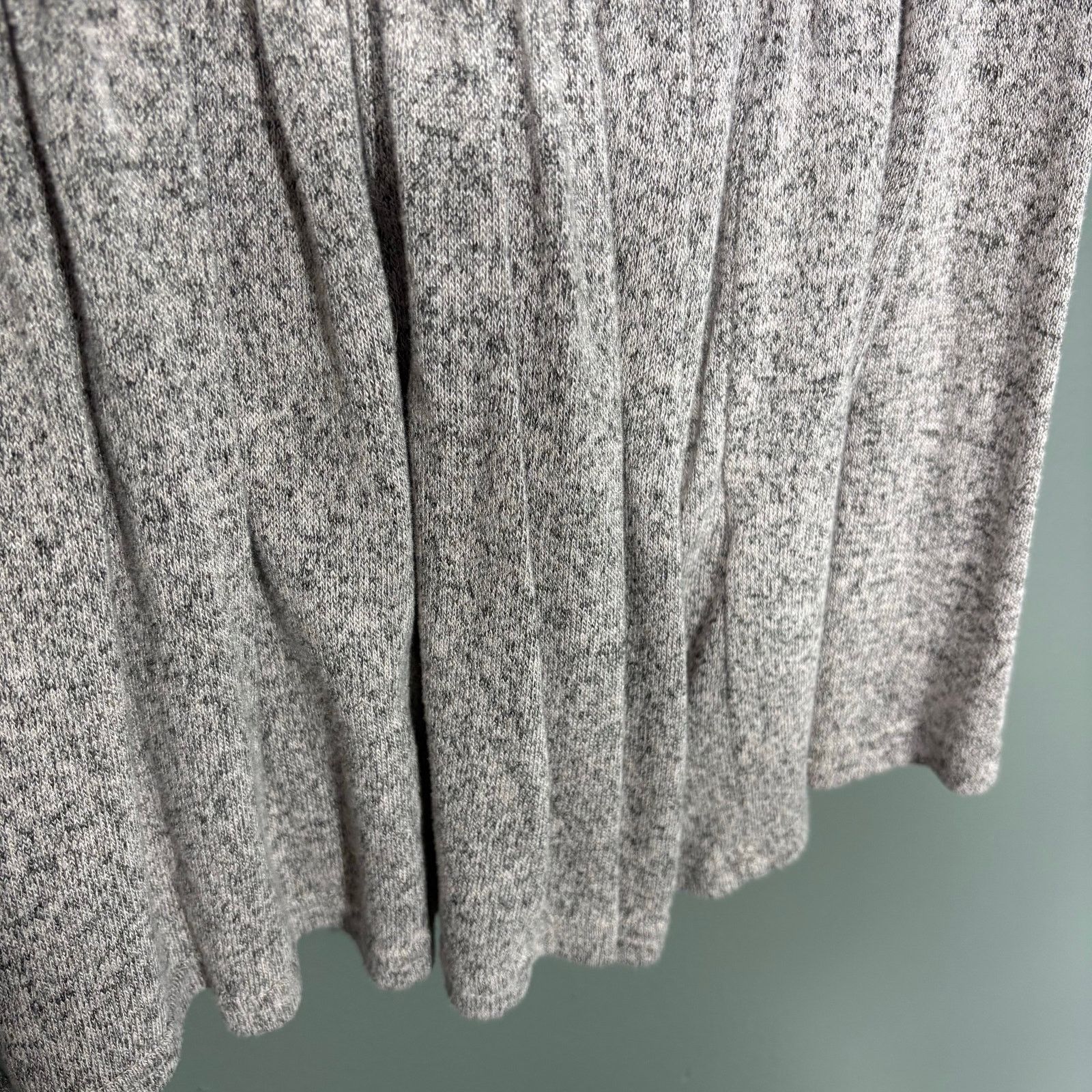 Other Jane and Delancey Gray & White Marled Peplum Cozy Knit Top Size M / US 6-8 / IT 42-44 - 3 Thumbnail