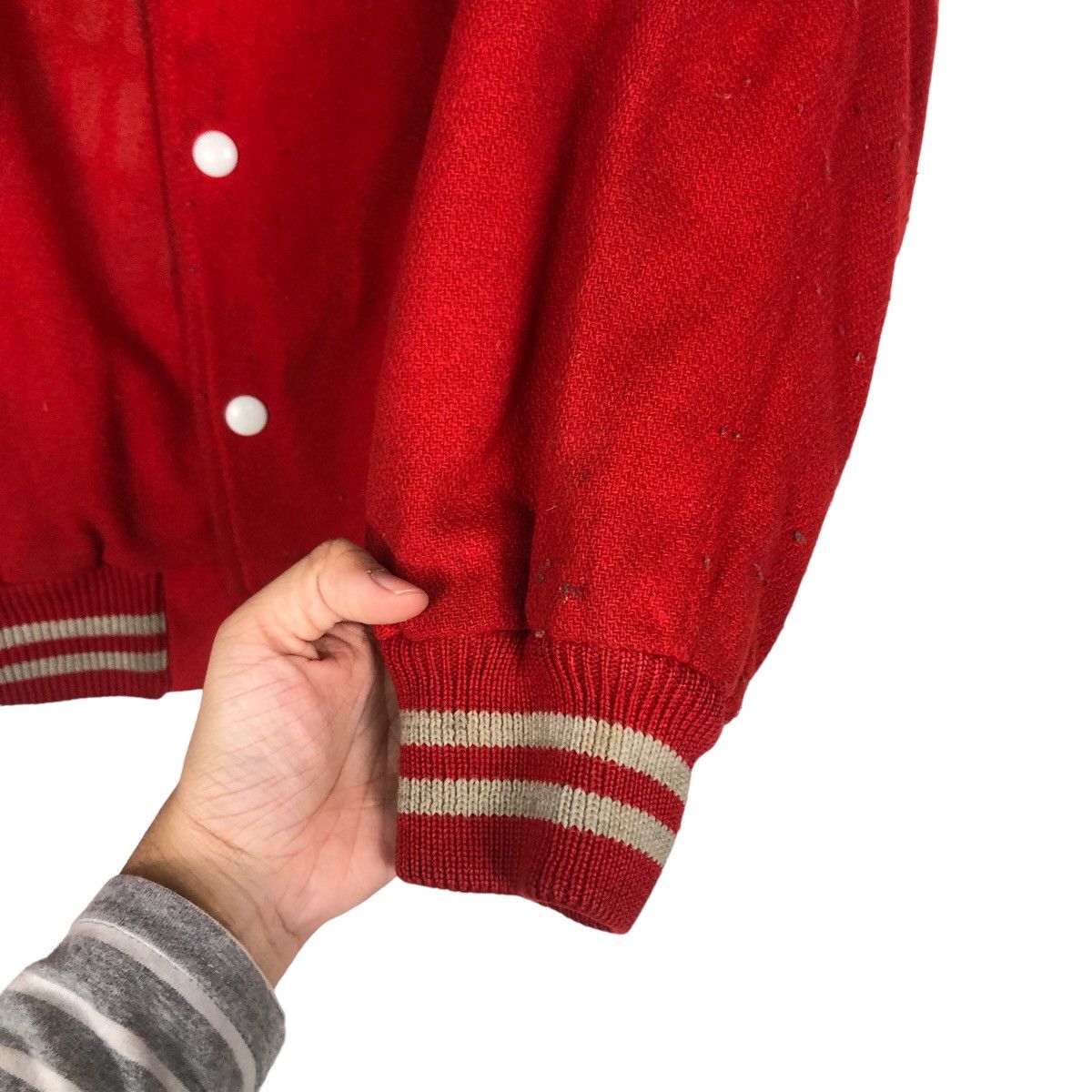 Japanese Brand 🔥Vintage Bomber Varsity Jacket Madison Hawaii Patches Big Size US L / EU 52-54 / 3 - 15 Thumbnail