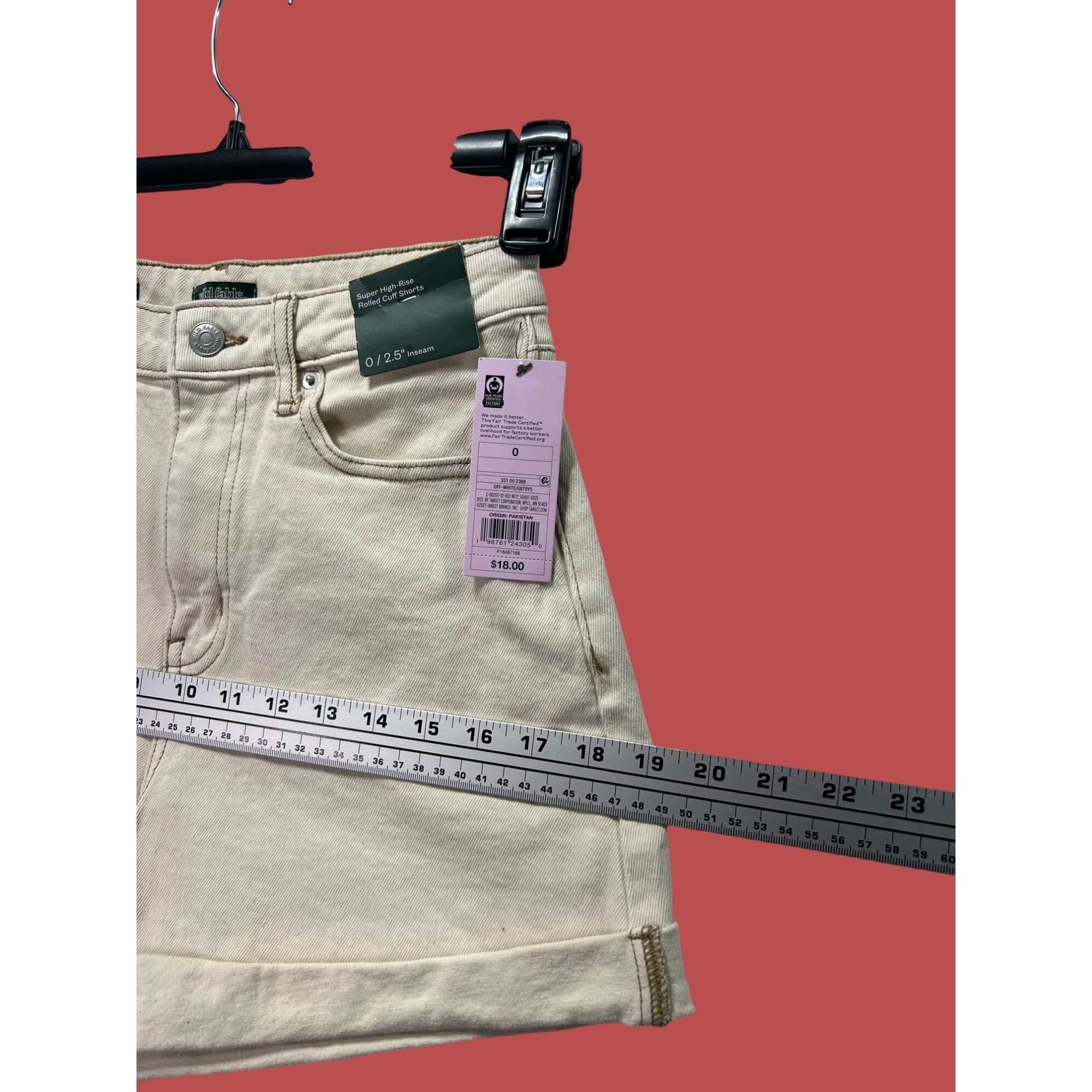 Other Wild Fable - Women's Super-High Rise Curvy Rolled Cuff Jean Size 25" / US 0 / IT 36 - 3 Thumbnail