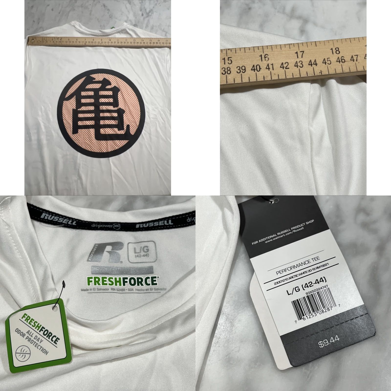 Vintage VINTAGE Dragonball Capsule Corp Russell Dri Power T Shirt Men Large Polyester NWT Size US L / EU 52-54 / 3 - 8 Thumbnail