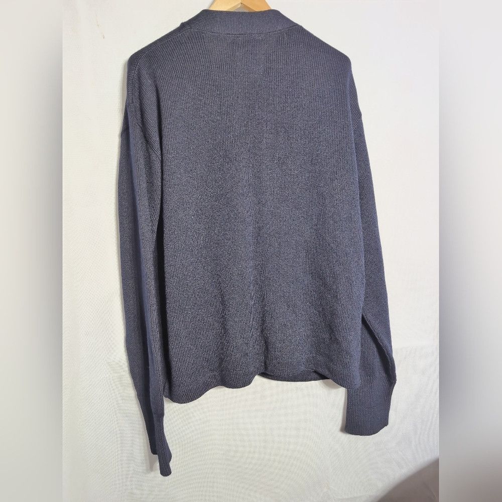 Other 1950s Whiting Los Angeles Navy Wool Cardigan Letter Sweater Size US XXL / EU 58 / 5 - 6 Thumbnail