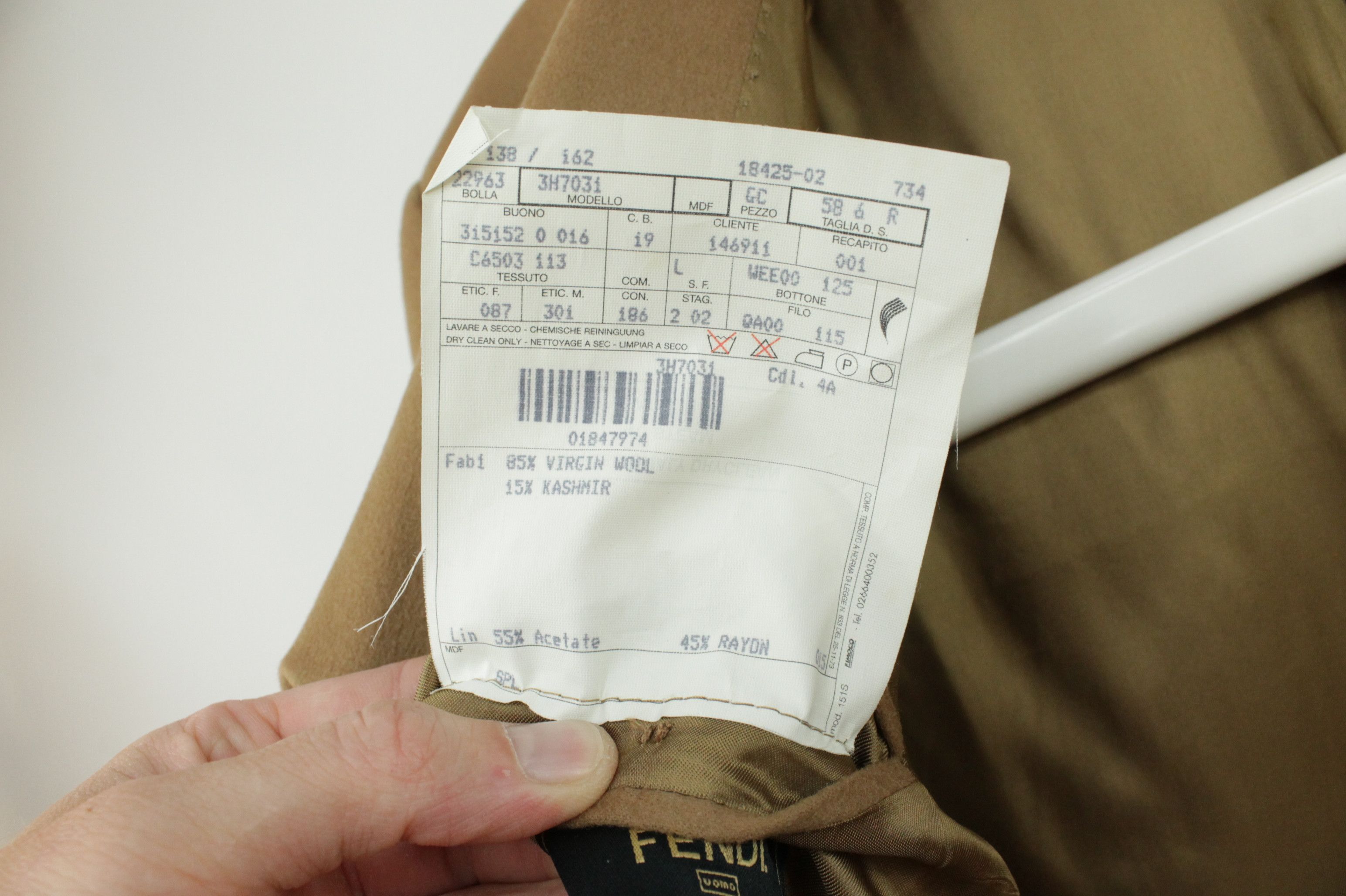 Fendi Vintage Fendi Loro Piana Camel Wool/Cashmere Blazer Jacket Size US XXL / EU 58 / 5 - 10 Thumbnail