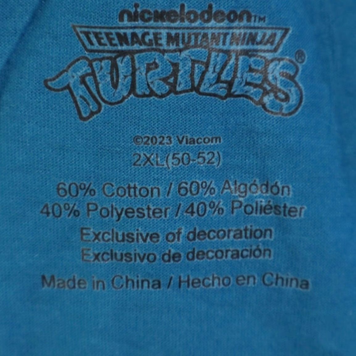Altea Teenage Mutant Ninja Turtles T-Shirt Embroidered Teal Men's XL Size US XL / EU 56 / 4 - 5 Thumbnail