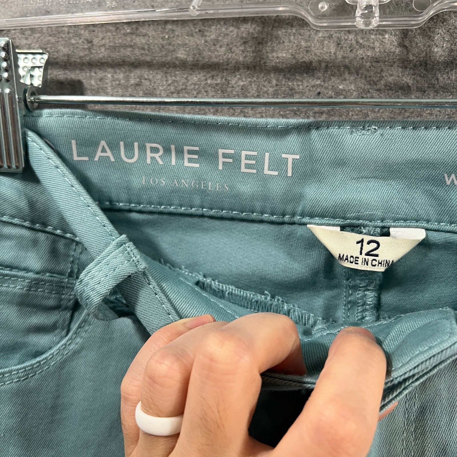 Other Laurie Felt Regular Wave Denim 5-Pocket Crop Straight Jeans Size 34" / US 12 / IT 48 - 2 Thumbnail
