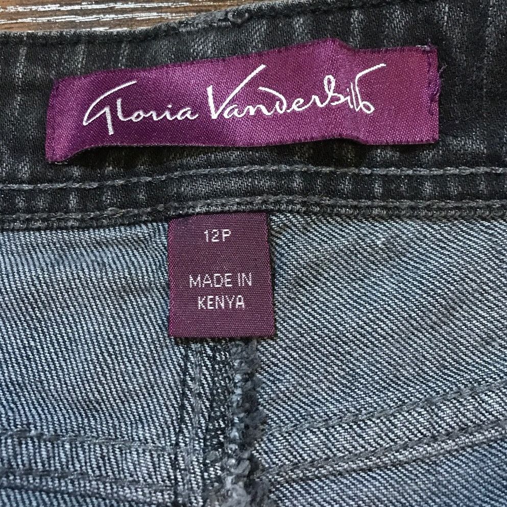 Gloria Vanderbilt Gloria Vanderbilt Denim Mid-Rise Wide Leg Jeans 12P Size 33" - 3 Thumbnail