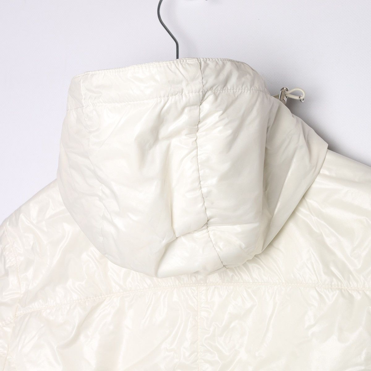 Moncler Moncler Vintage Cream White Nylon Jacket Hooded Size L / US 10 / IT 46 - 17 Thumbnail