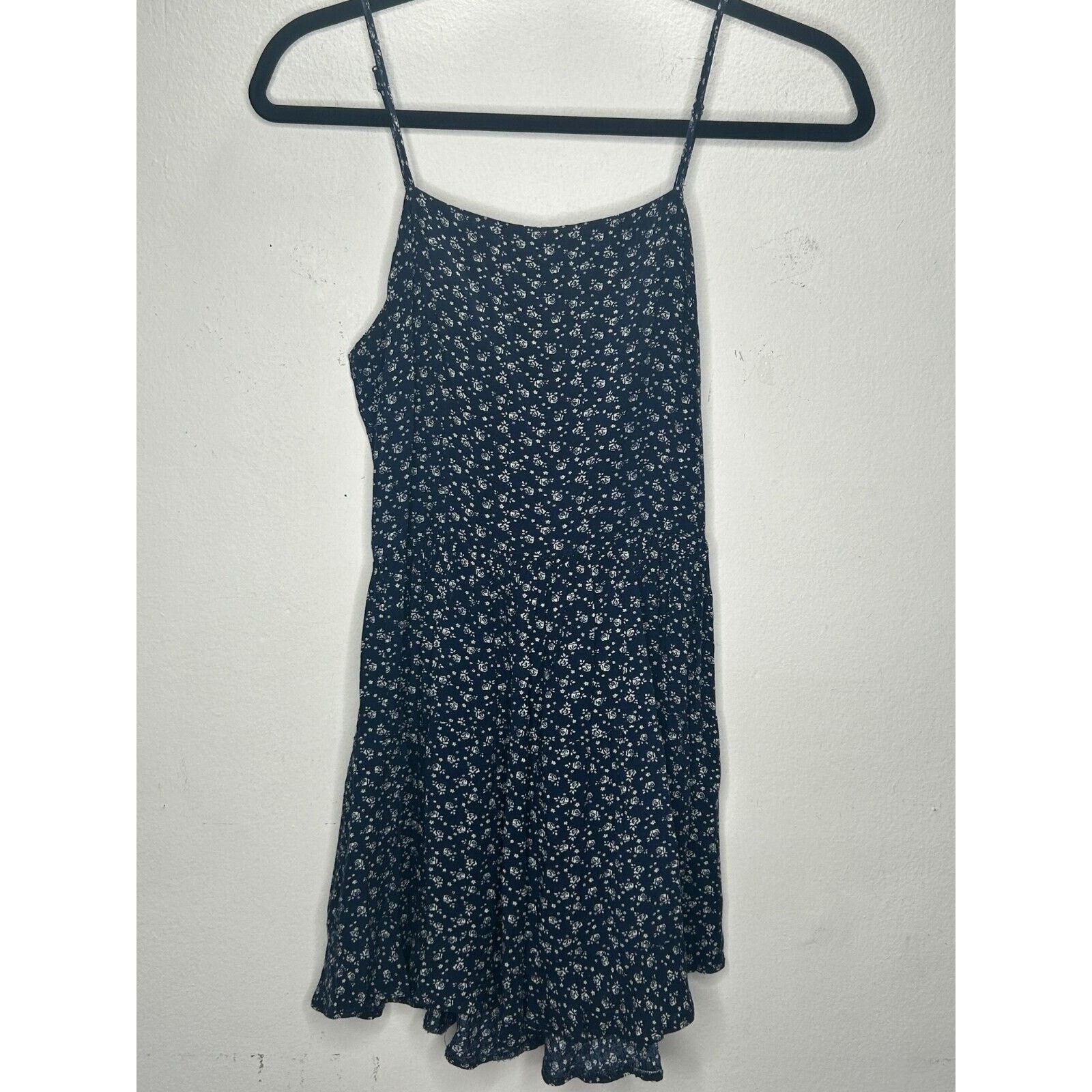 Other John Galt Navy Cream Floral Sleeveless Mini Dress Scoop Neck Size S / US 4 / IT 40 - 1 Thumbnail