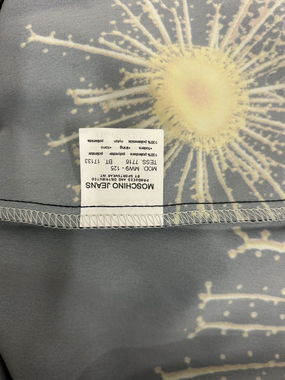 Moschino Rare Vintage Moschino Jeans "Micro-Organism" Print Shirt Size M / US 6-8 / IT 42-44 - 7 Thumbnail