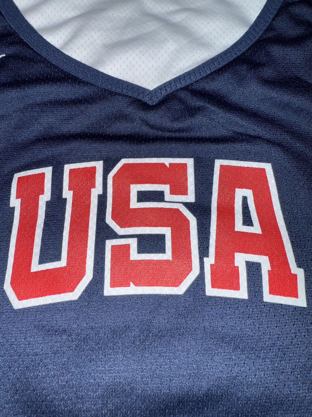 Nike Nike Men Olympic Team USA Tram Issue Stock Reversible Basketball Practice Jersey Size US XL / EU 56 / 4 - 5 Thumbnail