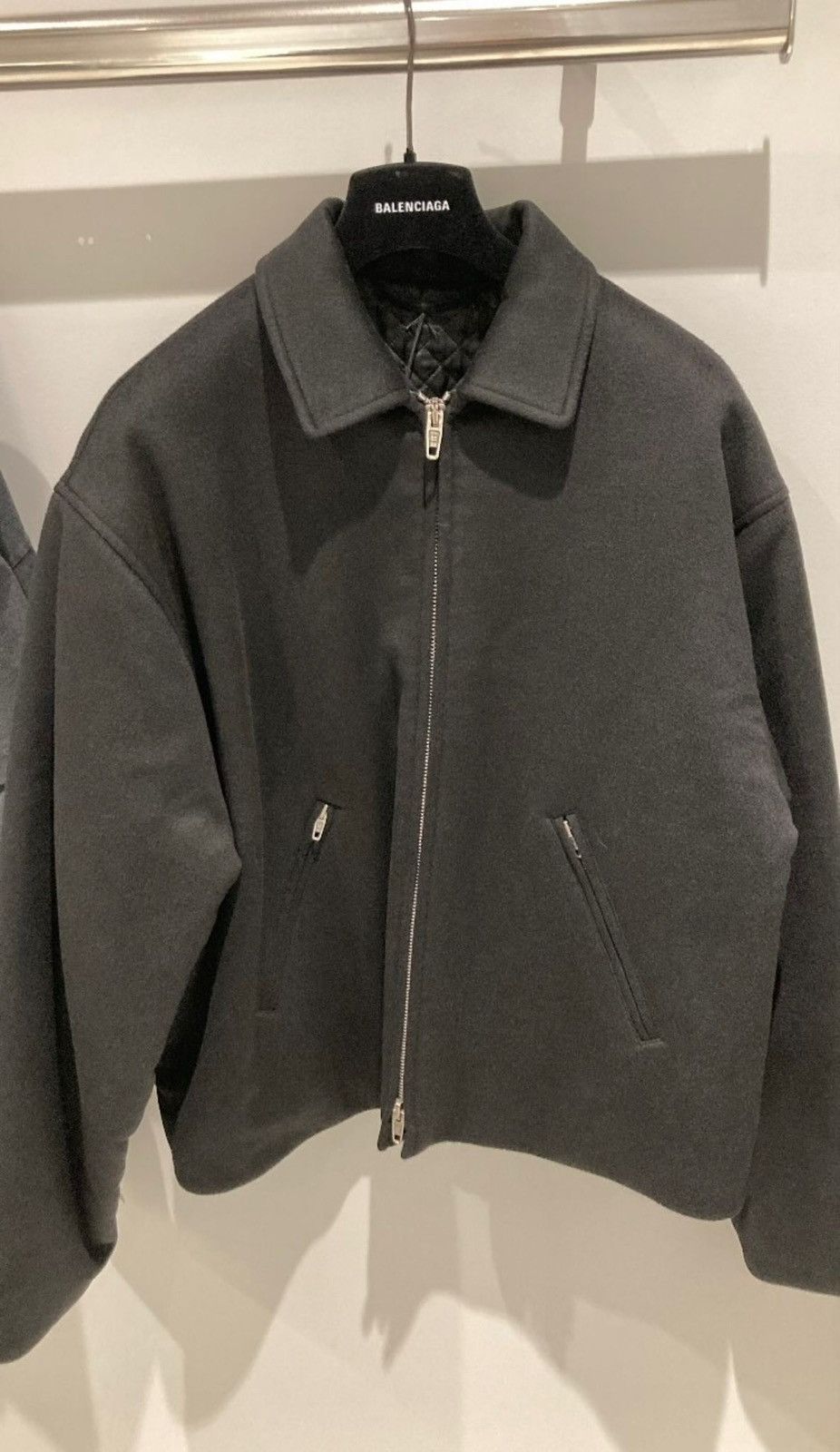 Balenciaga 🔥$6K VALUE🔥Cashmere Workwear Zip Up Jacket in black Size US S / EU 44-46 / 1 - 1 Thumbnail