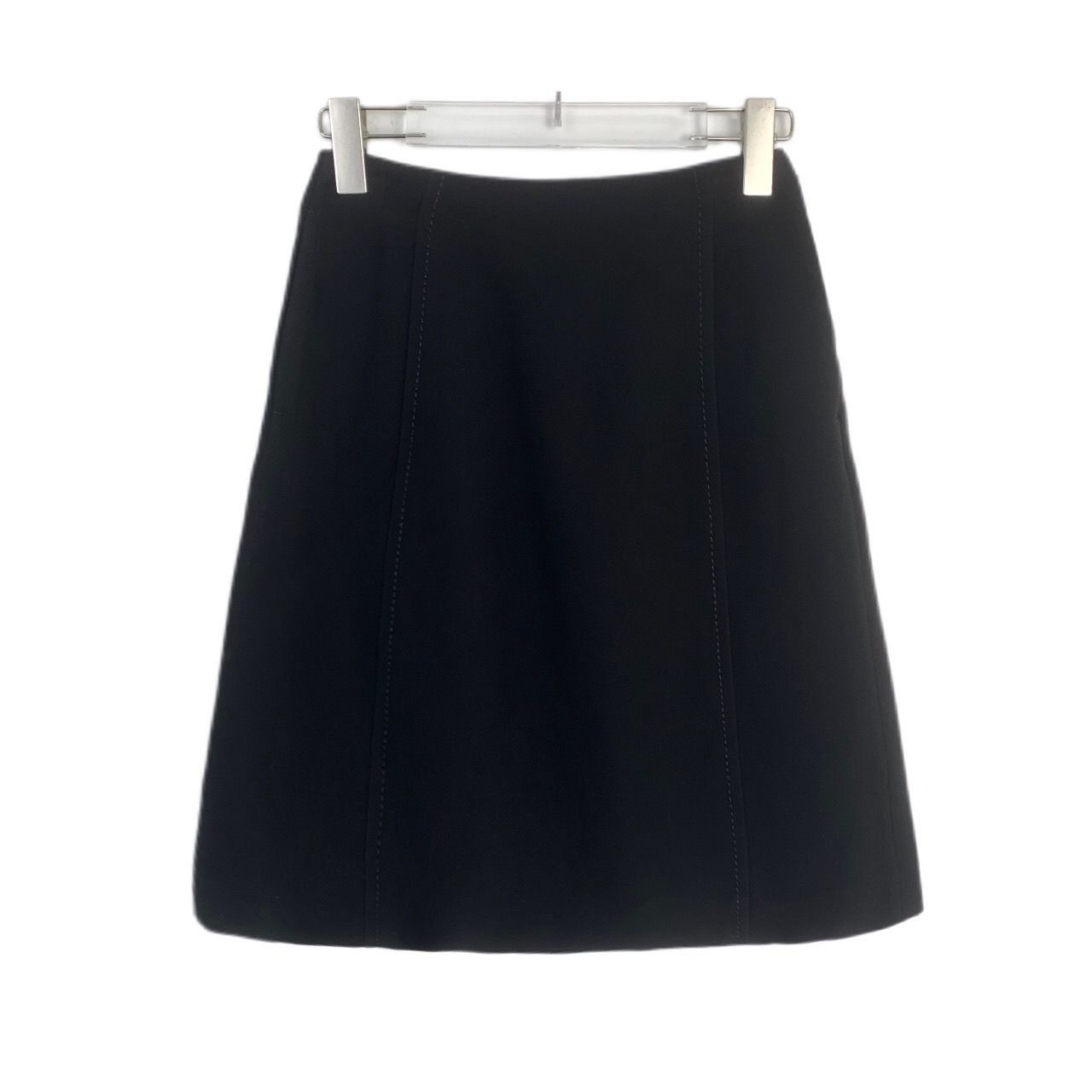 Prada [Prada] Black A-Line Mini Skirt 36 Size 36" / US 14 / IT 50 - 1 Thumbnail