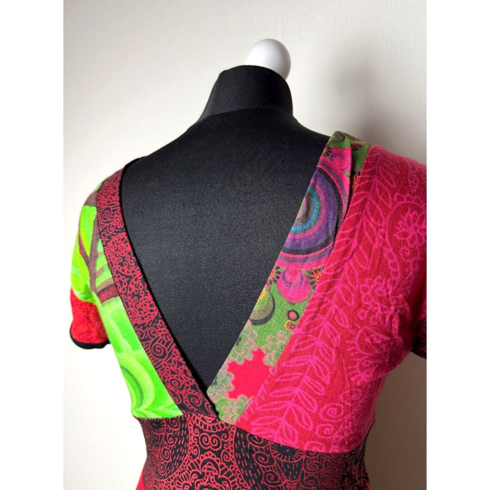 Desigual Desigual Dress womens S A-Line Dress Red Knee Length 107 cm Mens? Size S / US 4 / IT 40 - 4 Thumbnail