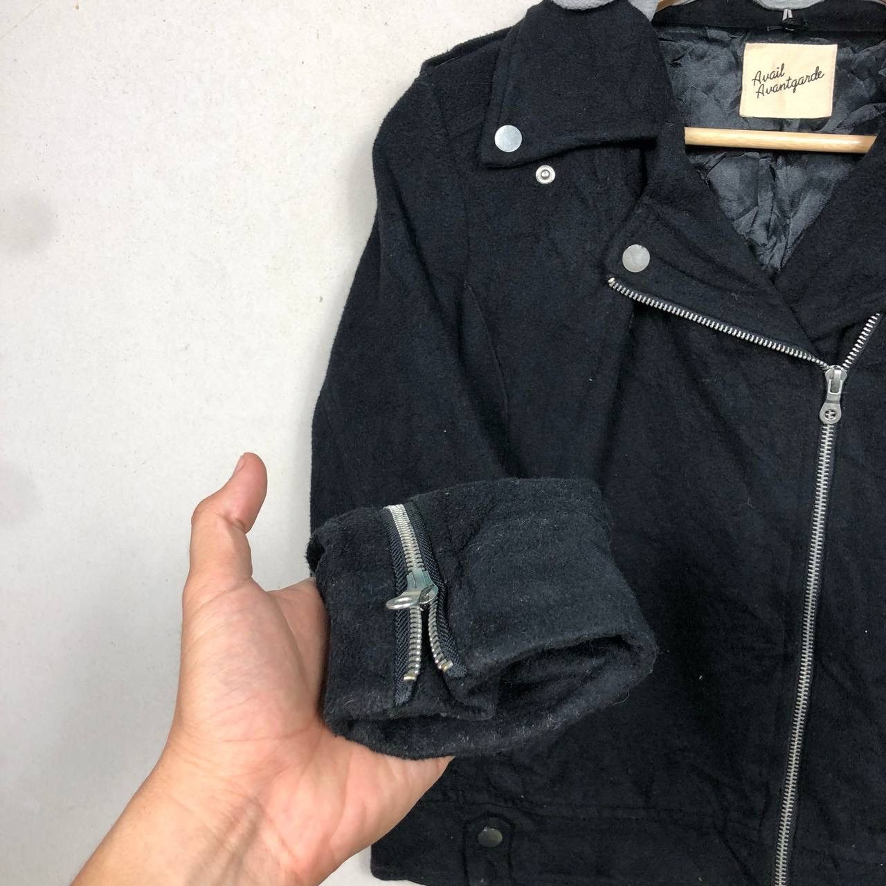 Japanese Brand Avail Avant Garde Double Collar Punk Goth Jacket Size US S / EU 44-46 / 1 - 6 Thumbnail