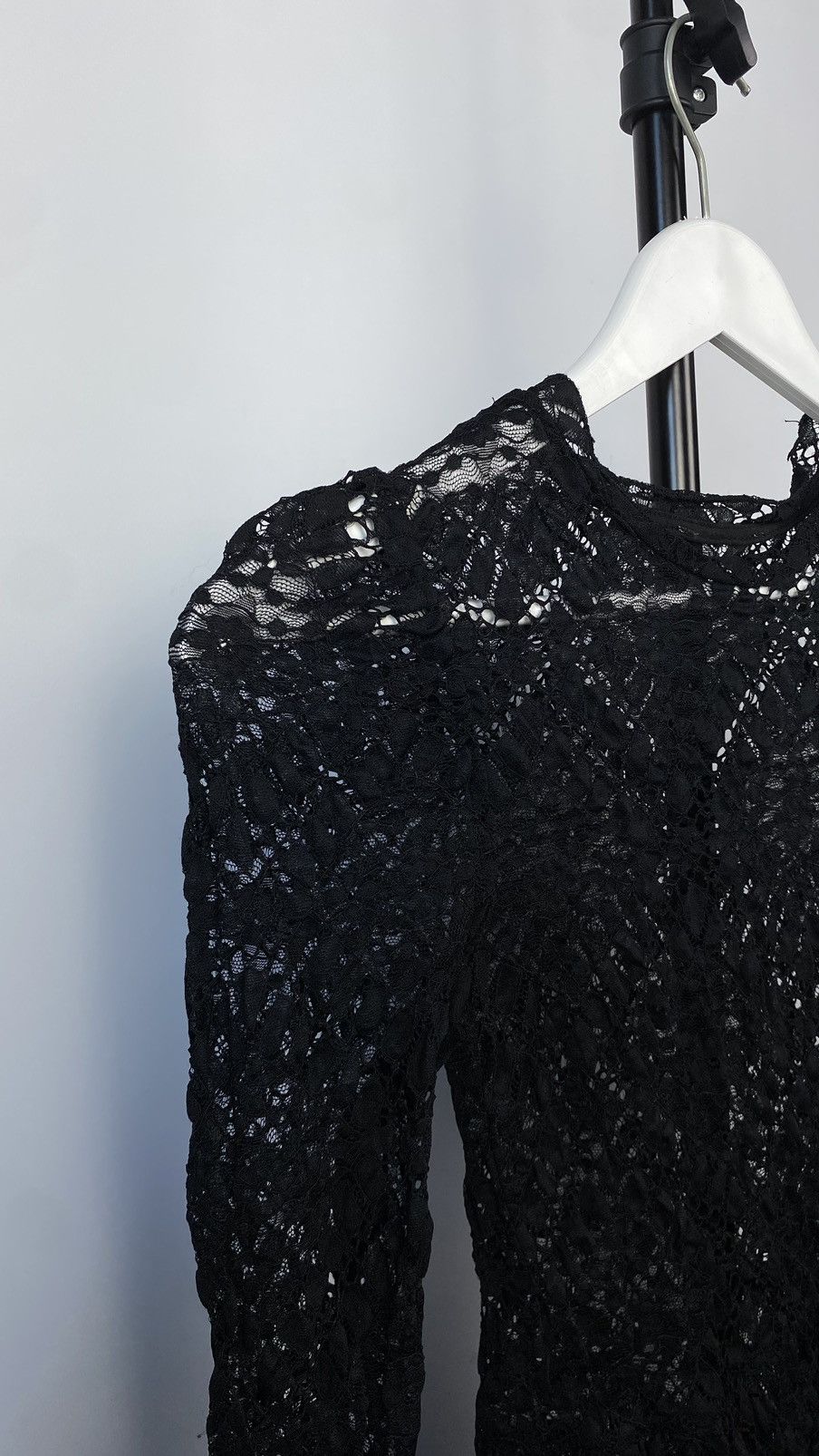 20471120 × Japanese Brand × Vintage Vintage crazy Lace Mesh Gothic Blouse Size S / US 4 / IT 40 - 6 Thumbnail
