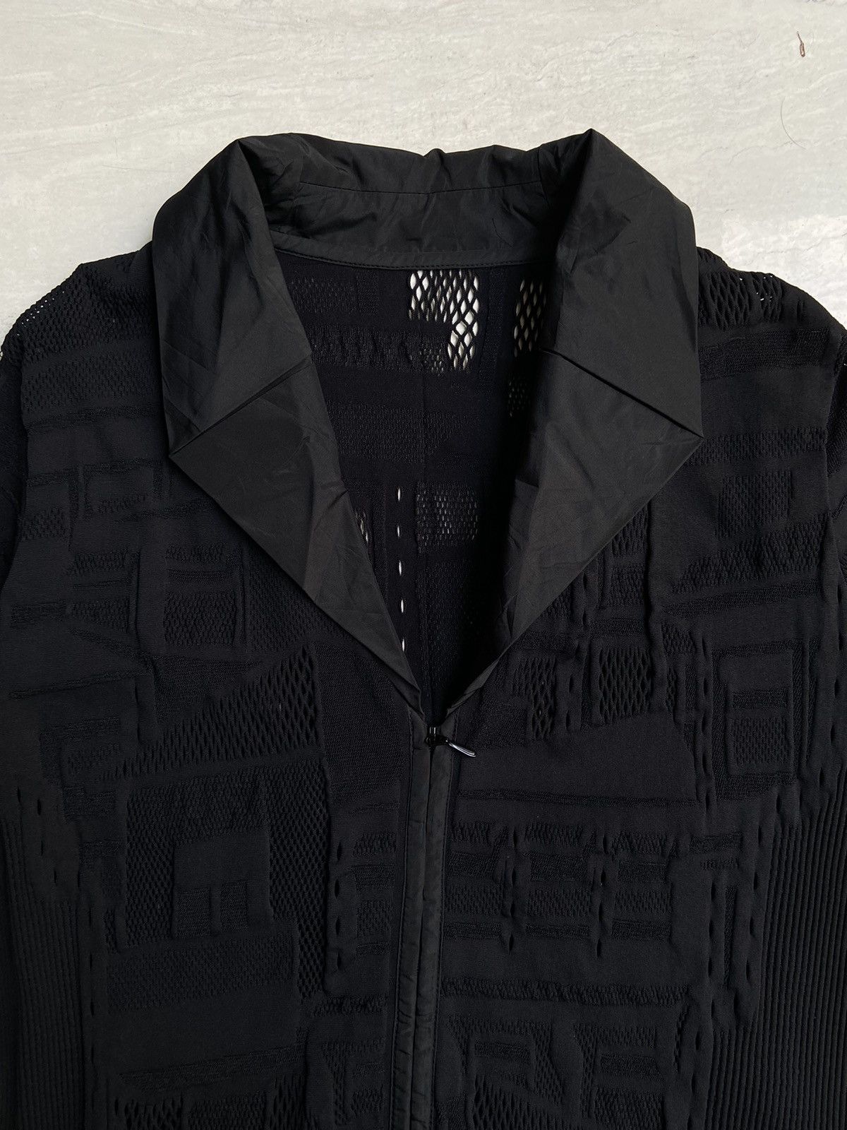 Hiroko Koshino Homme Hiroko Koshino Black Zipper Shirt Size US S / EU 44-46 / 1 - 9 Thumbnail