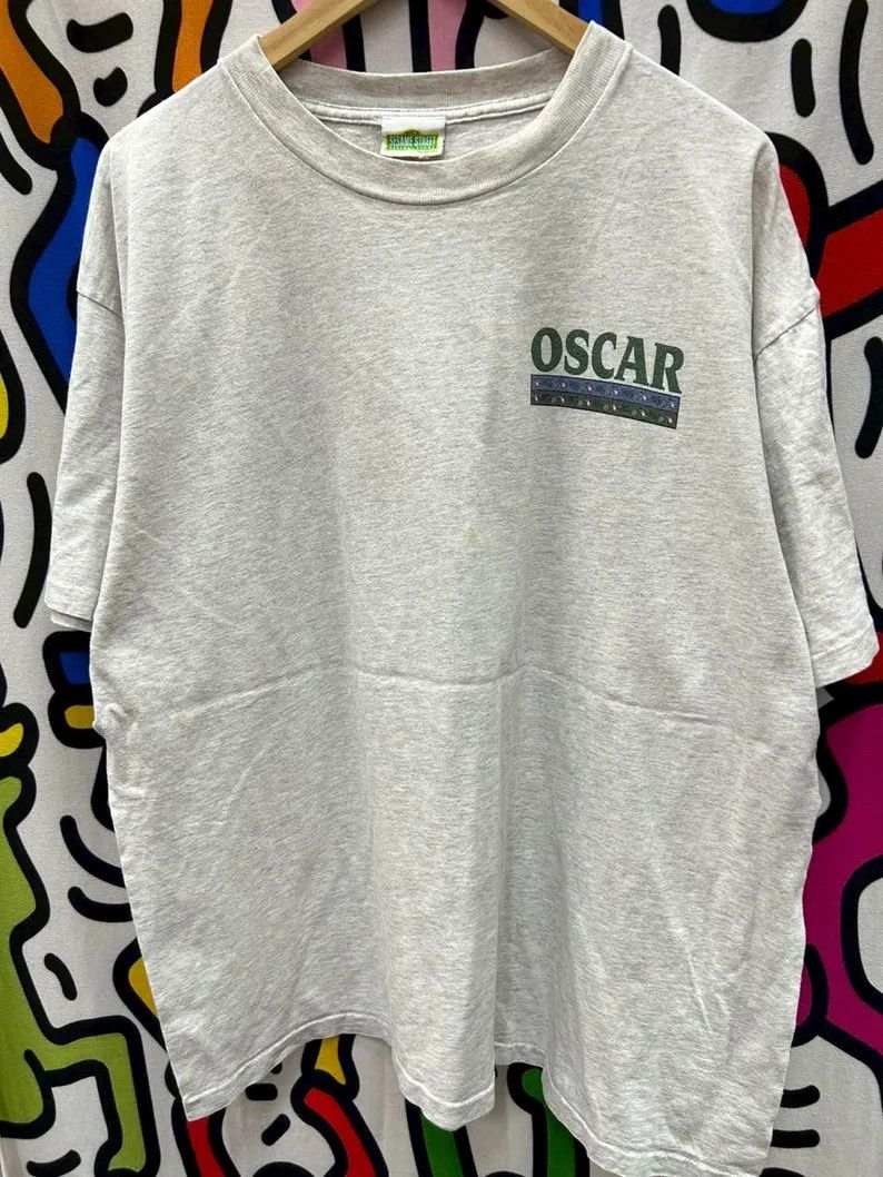 Vintage Vintage 90s Oscar Sesame Street tshirt size XL Size US XL / EU 56 / 4 - 3 Thumbnail