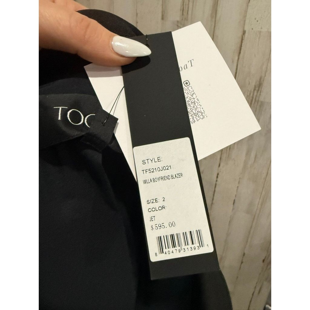 The Unbranded Brand NWT TOCCIN Willa Boyfriend Blazer Womens Size 2 Black Size XS / US 0-2 / IT 36-38 - 7 Thumbnail