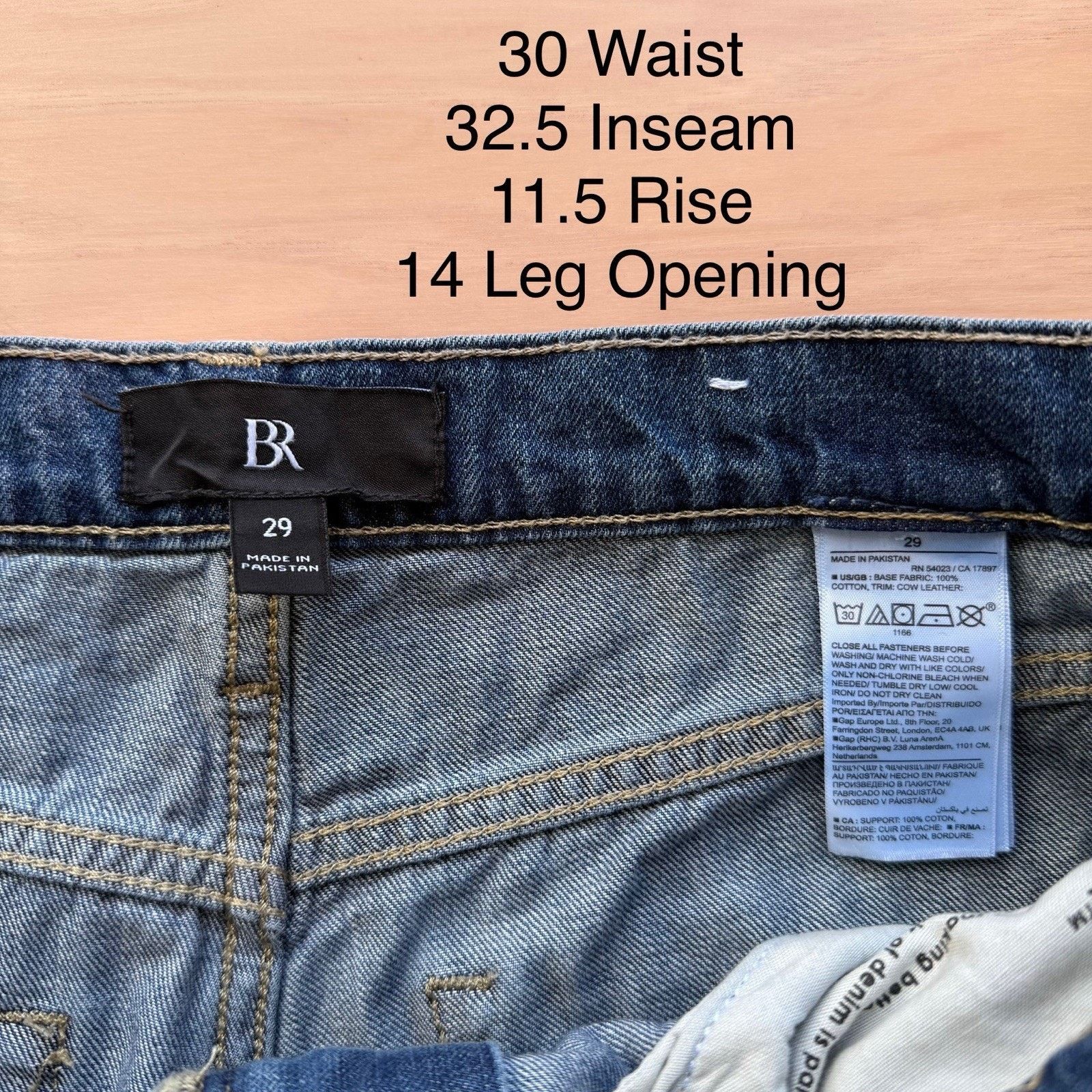 Banana Republic Banana Republic Puddle Jeans Women's 30 Blue Wide Leg Glam Size 30" / US 8 / IT 44 - 5 Thumbnail