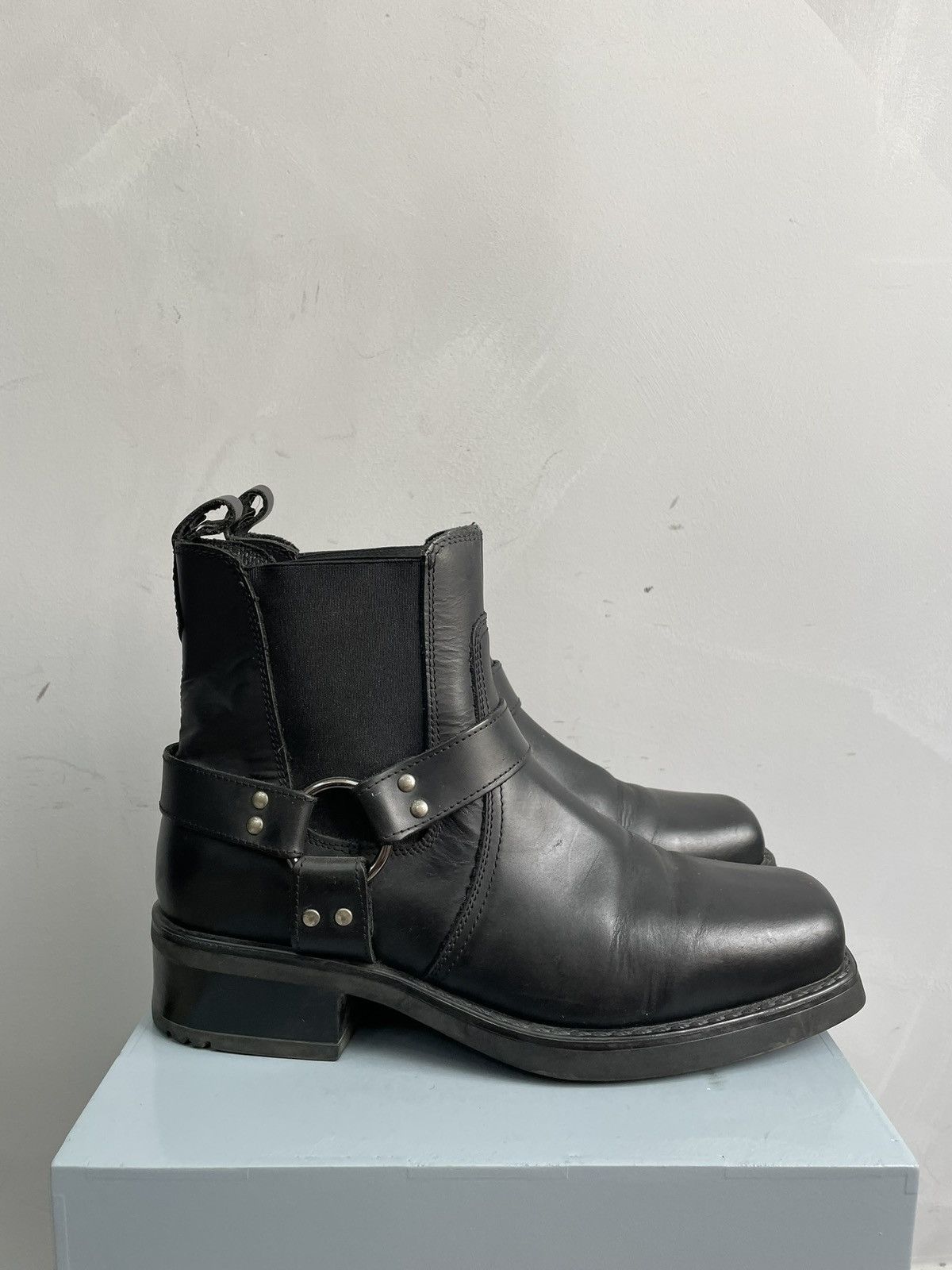 Western Rise Western guidi style 90s avant garde moto boots y2k Size US 13 / EU 46 - 1 Thumbnail