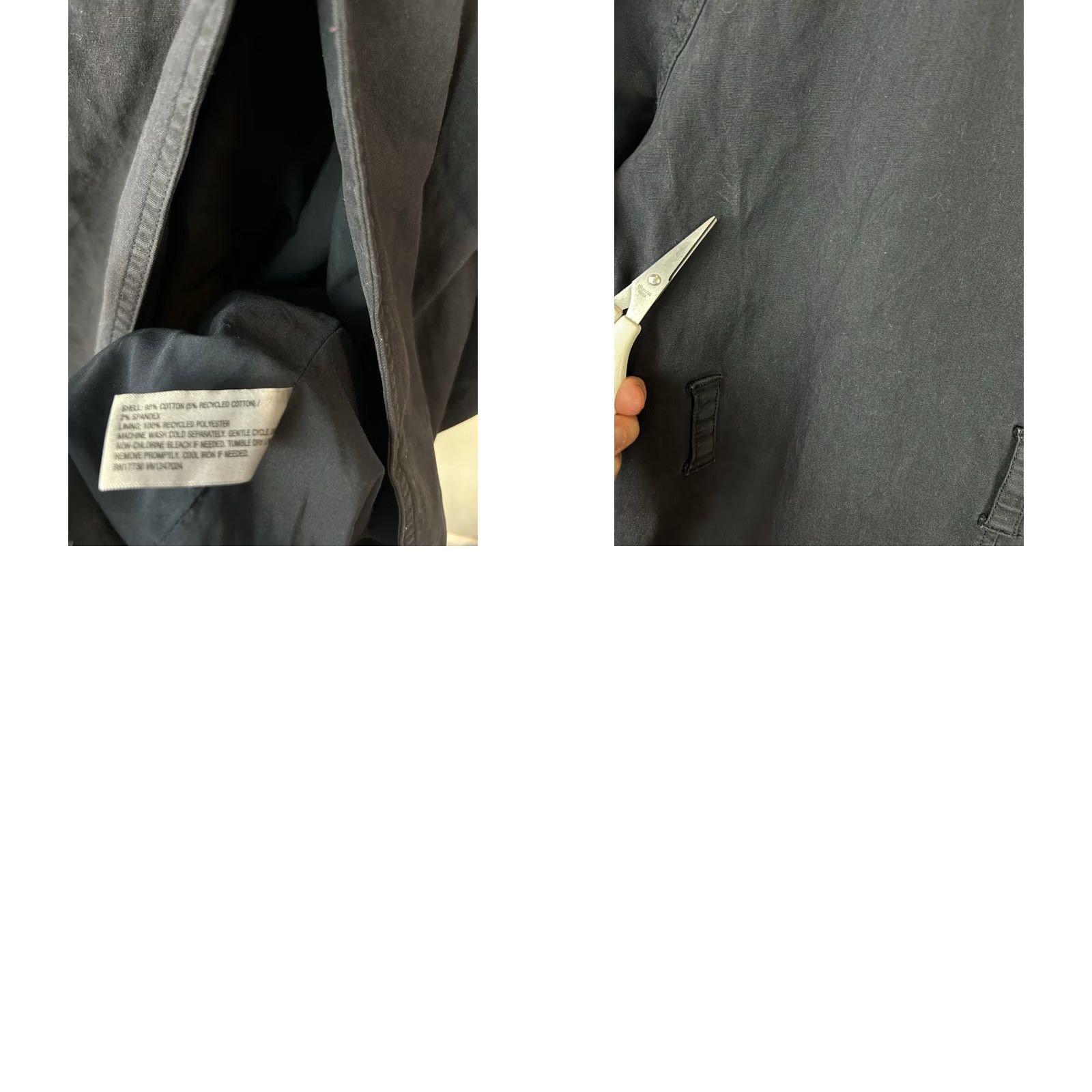 Vintage Universal Thread Trench Coat Womens M Navy Blue Jacket Duster Size M / US 6-8 / IT 42-44 - 8 Thumbnail