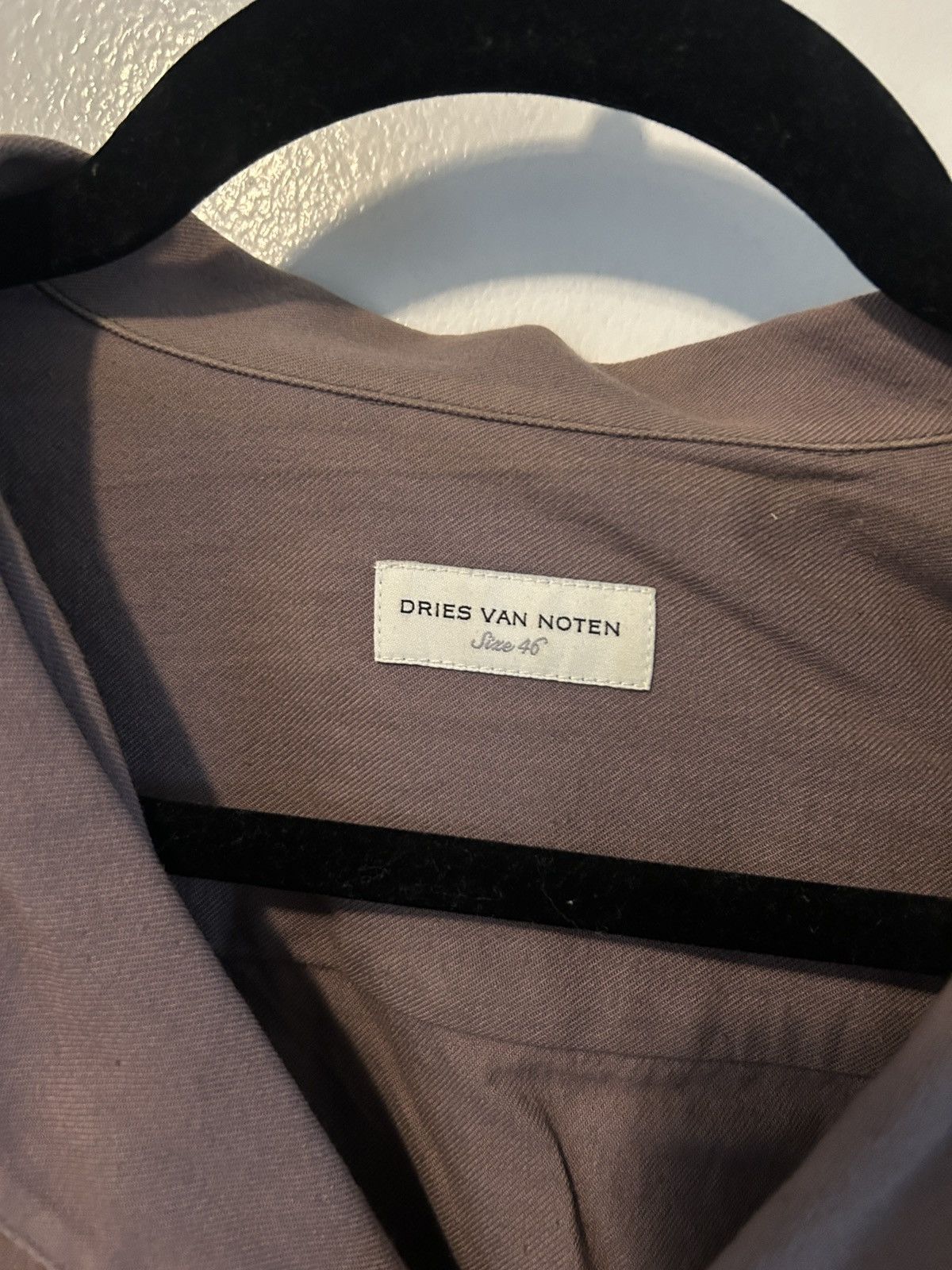 Dries Van Noten Dries Van Noten Cotton Button Up Raw Edge Shirt Size US S / EU 44-46 / 1 - 3 Thumbnail
