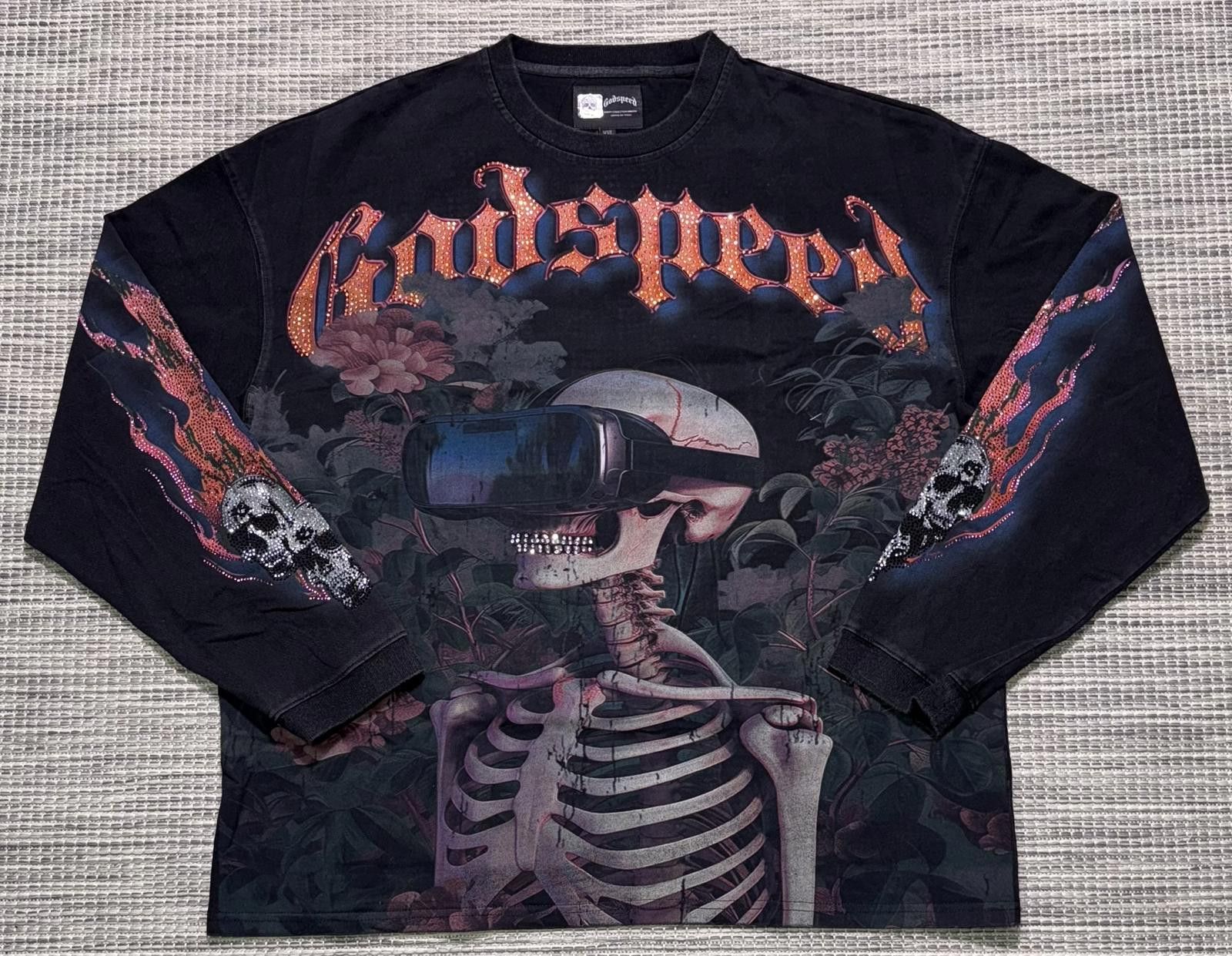 Godspeed Godspeed Black Wash Vision Flowers VVS L/S Size US XXL / EU 58 / 5 - 1 Thumbnail