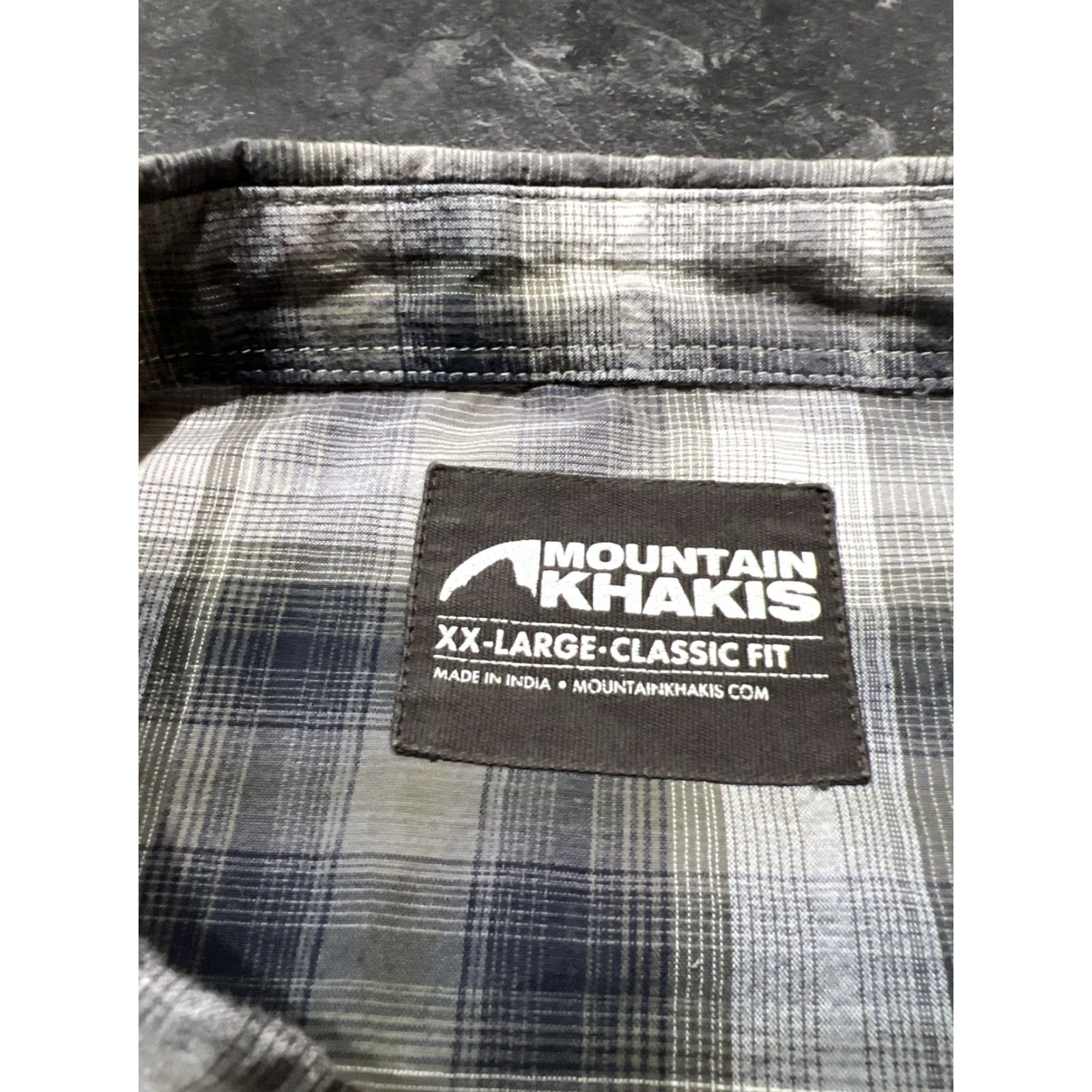Mountain Khakis Mountain Khakis Shirt Men's XXL 2XL Lightweight L/S Gray Plaid Size US L / EU 52-54 / 3 - 7 Thumbnail