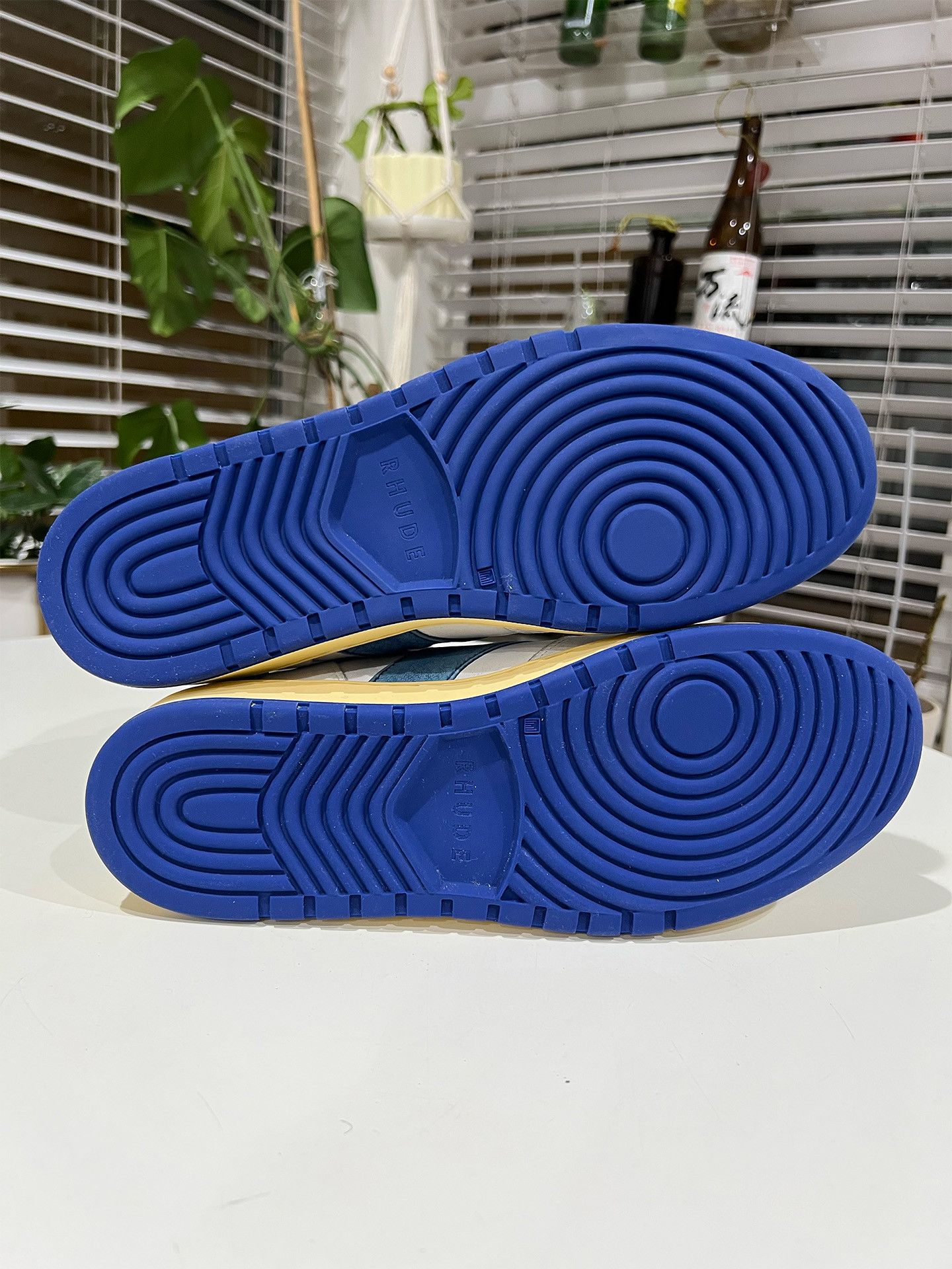 Rhude NWT-Rhude SSENSE Exclusive White & Blue Rhecess Hi Sneakers Size US 10 / EU 43 - 7 Thumbnail