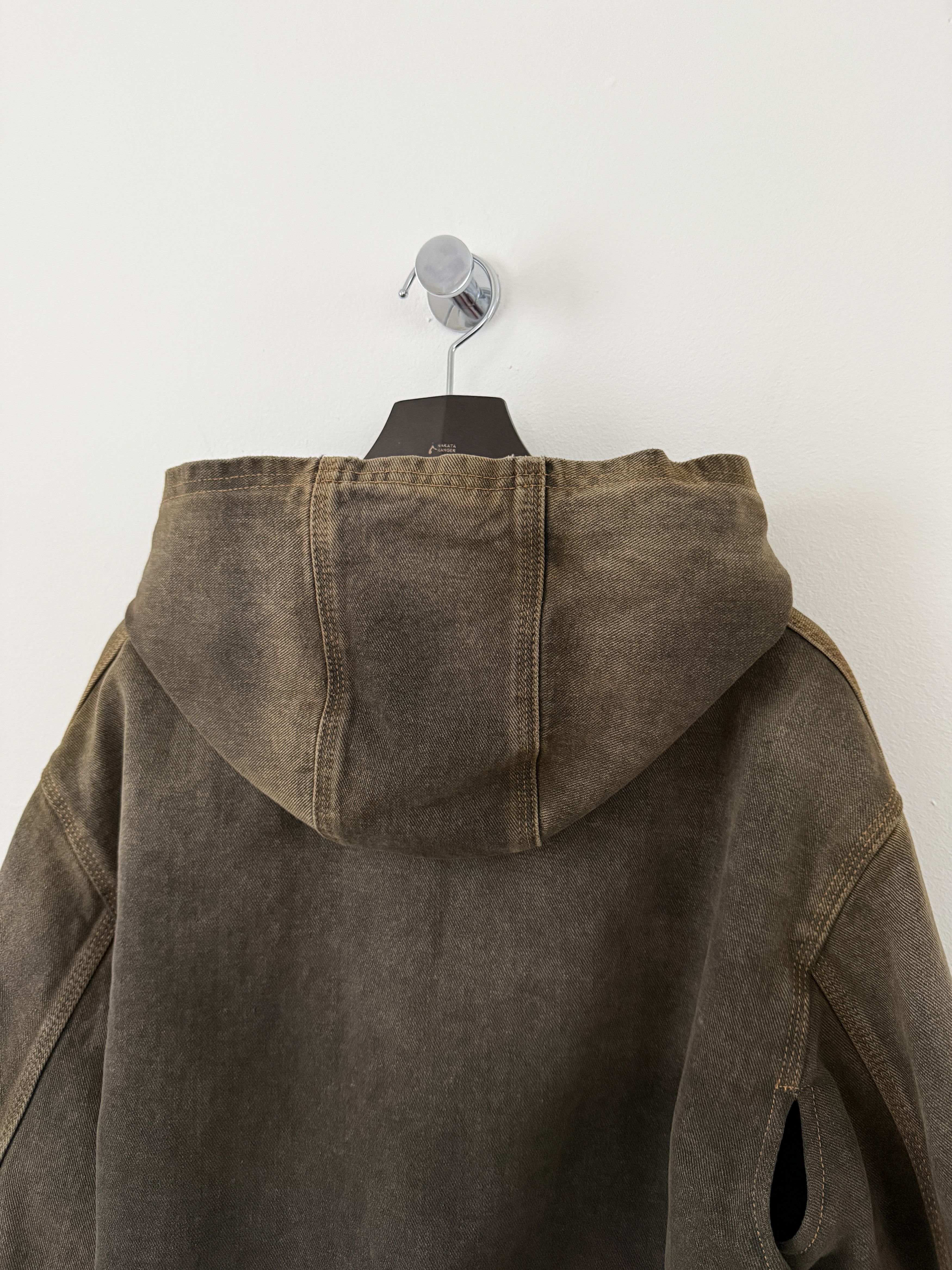 Maison Margiela MM6 Brown Denim Hooded Zip-Up Jacket Size US S / EU 44-46 / 1 - 13 Thumbnail