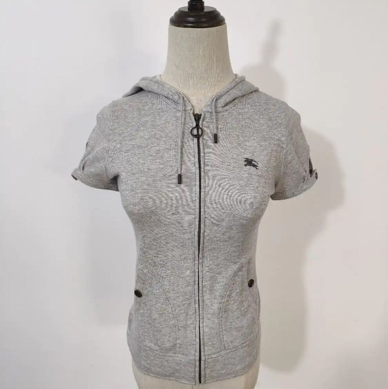 Burberry Burberry Gray Cotton Women's T-Shirt for Summer Size M / US 6-8 / IT 42-44 - 1 Thumbnail