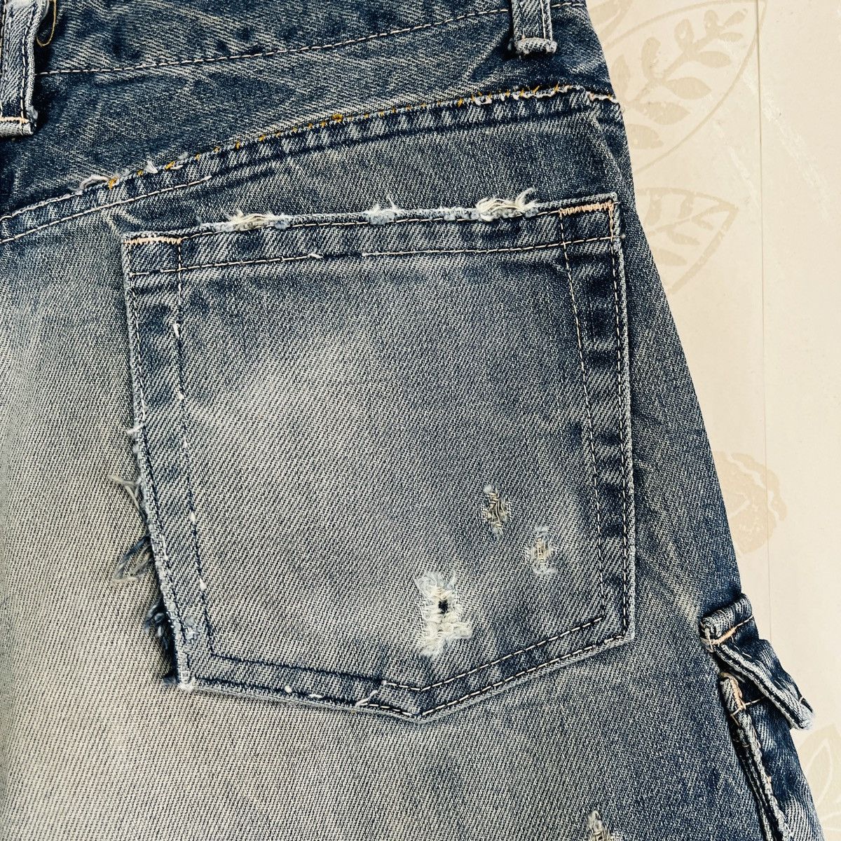 Le Grande Bleu (L.G.B.) × Vintage Vintage BLUE Grande Faded Acid Wash Denim Jeans Size US 29 - 14 Thumbnail
