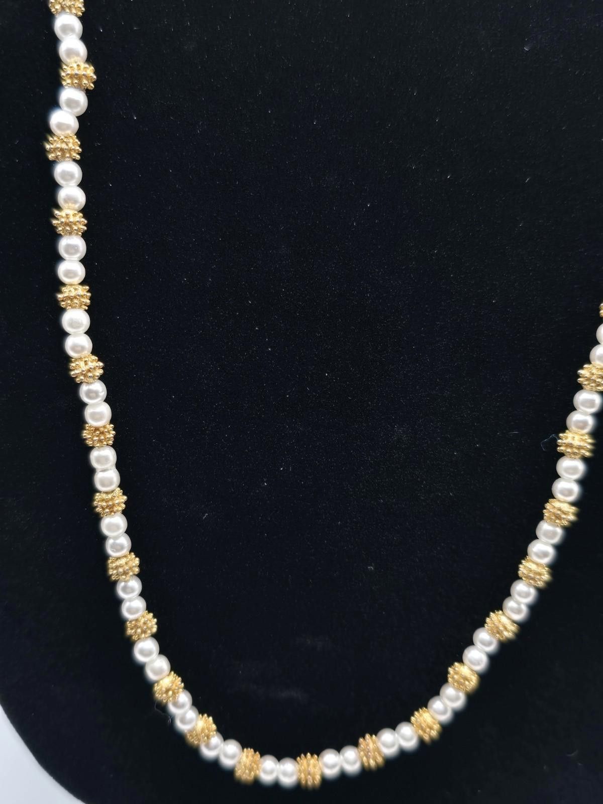 Other Les Bernard Real Pearl And Gold Plated 28" Station Necklace Size ONE SIZE - 3 Thumbnail