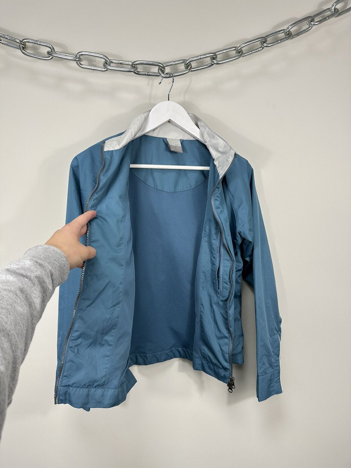 Nike Vintage Nike Drill Swoosh Baggy Nylon Y2K Track Top Jacket Size S / US 4 / IT 40 - 7 Thumbnail