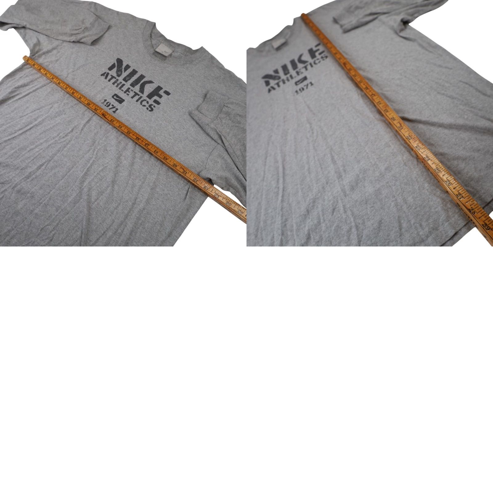 Nike VINTAGE Nike Athletics Graphic Spellout Long Sleeve Shirt Mens XXL Gray Size US XXL / EU 58 / 5 - 8 Thumbnail