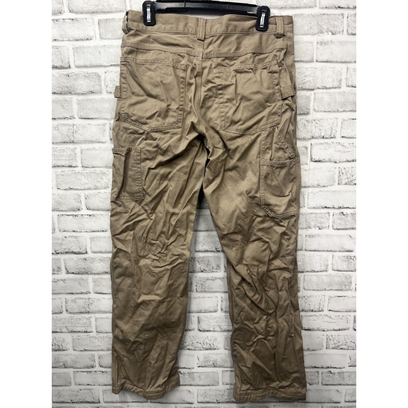 CO VINTAGE Duluth Trading Co Beige Pants Mens Regular Size 32x32 Chino Casual Size US 32 / EU 48 - 4 Thumbnail