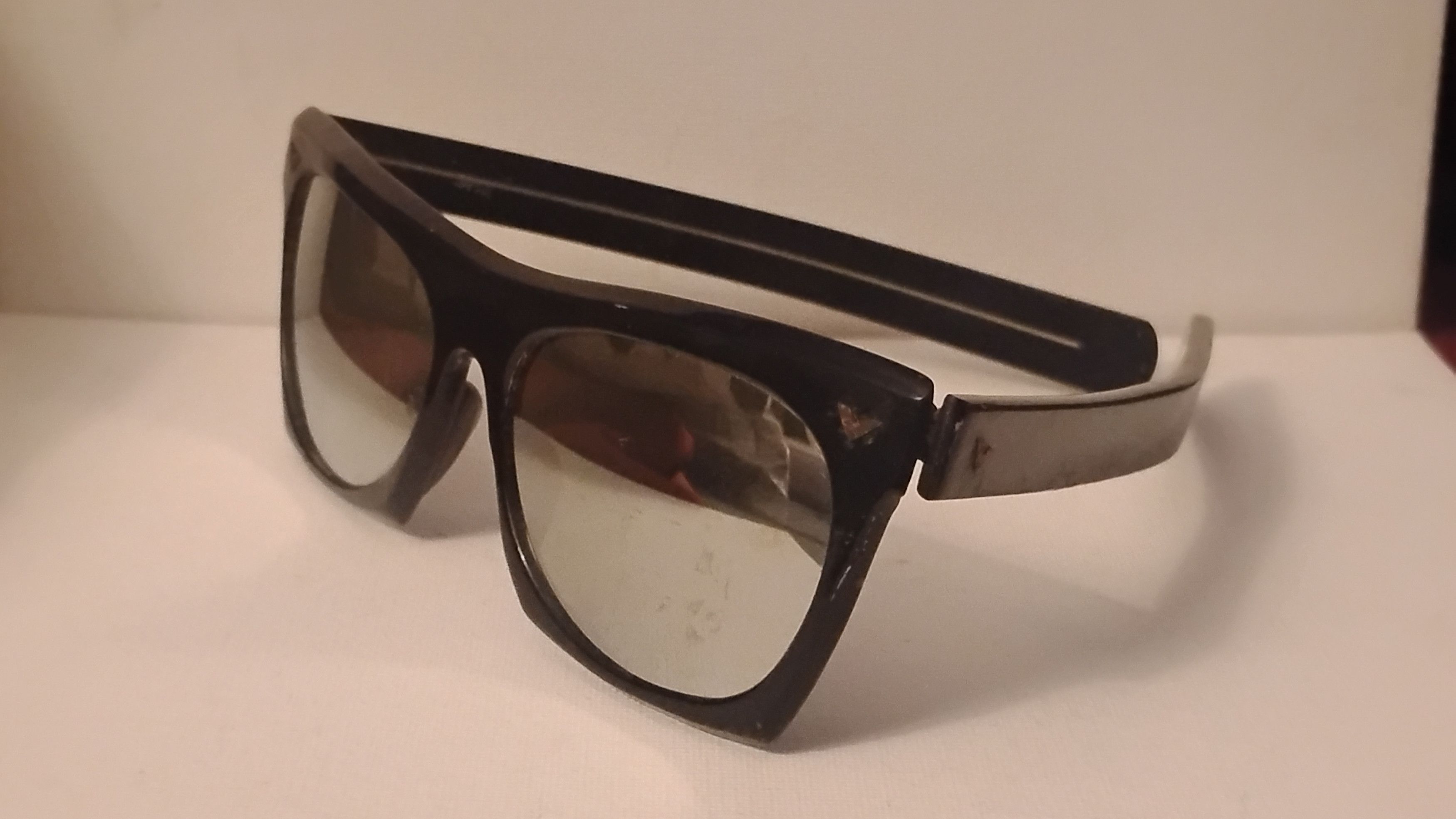 Other Vintage Black Mirrored Rocker Sunglasses NOS Japan Size ONE SIZE - 1 Thumbnail
