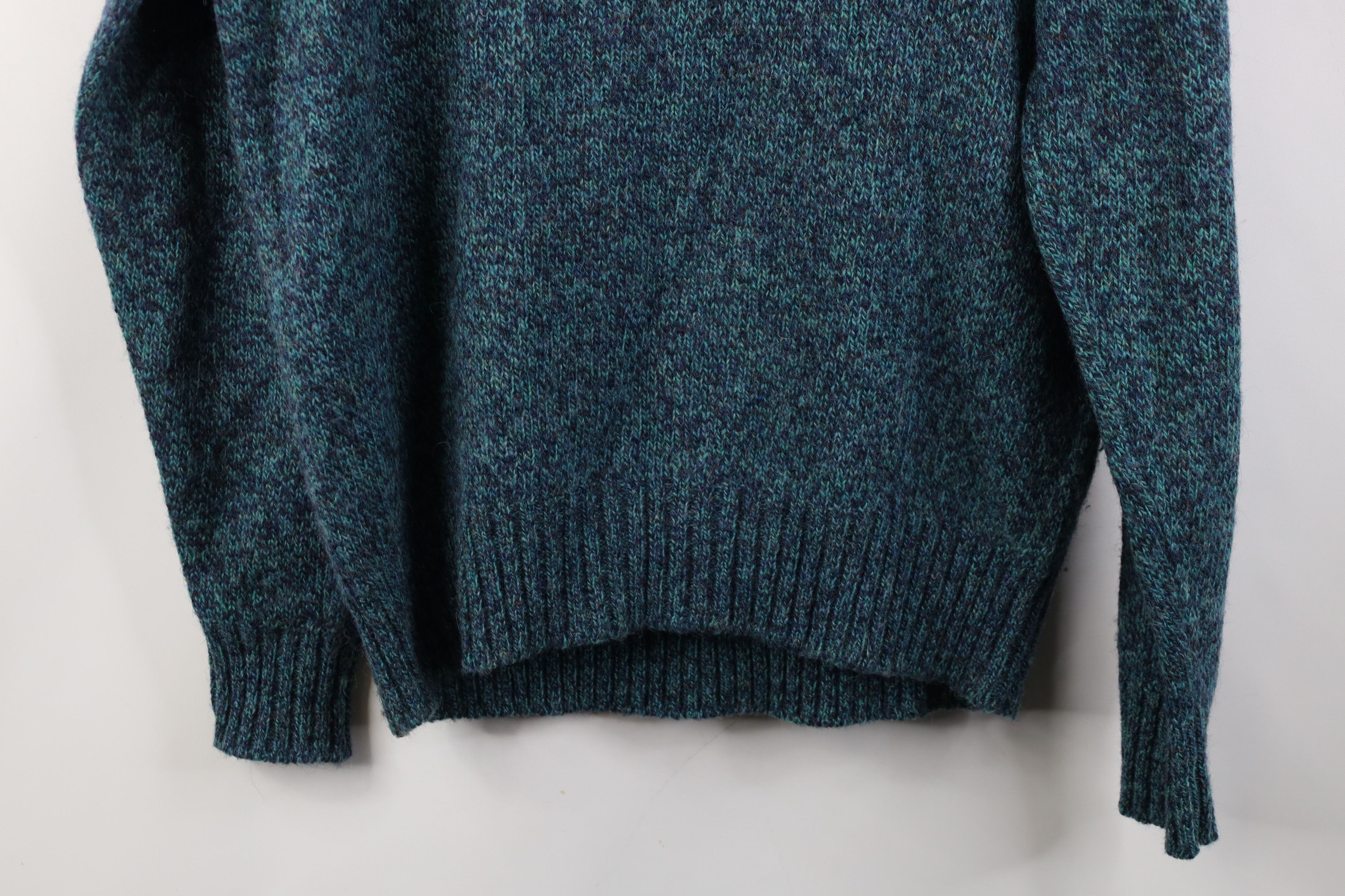 Vintage Vintage 70s Streetwear Fleck Wool Knit Crewneck Sweater Size L / US 10 / IT 46 - 10 Thumbnail