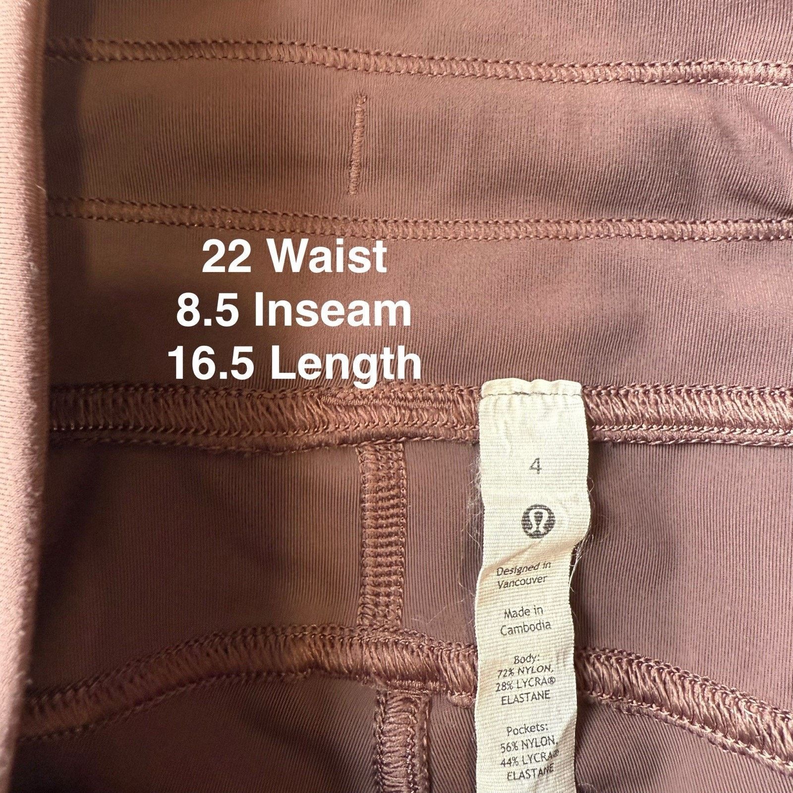 Lululemon Lululemon Cargo Supper High Rise Hiking Shorts 4 Mauve Size 22" - 4 Thumbnail