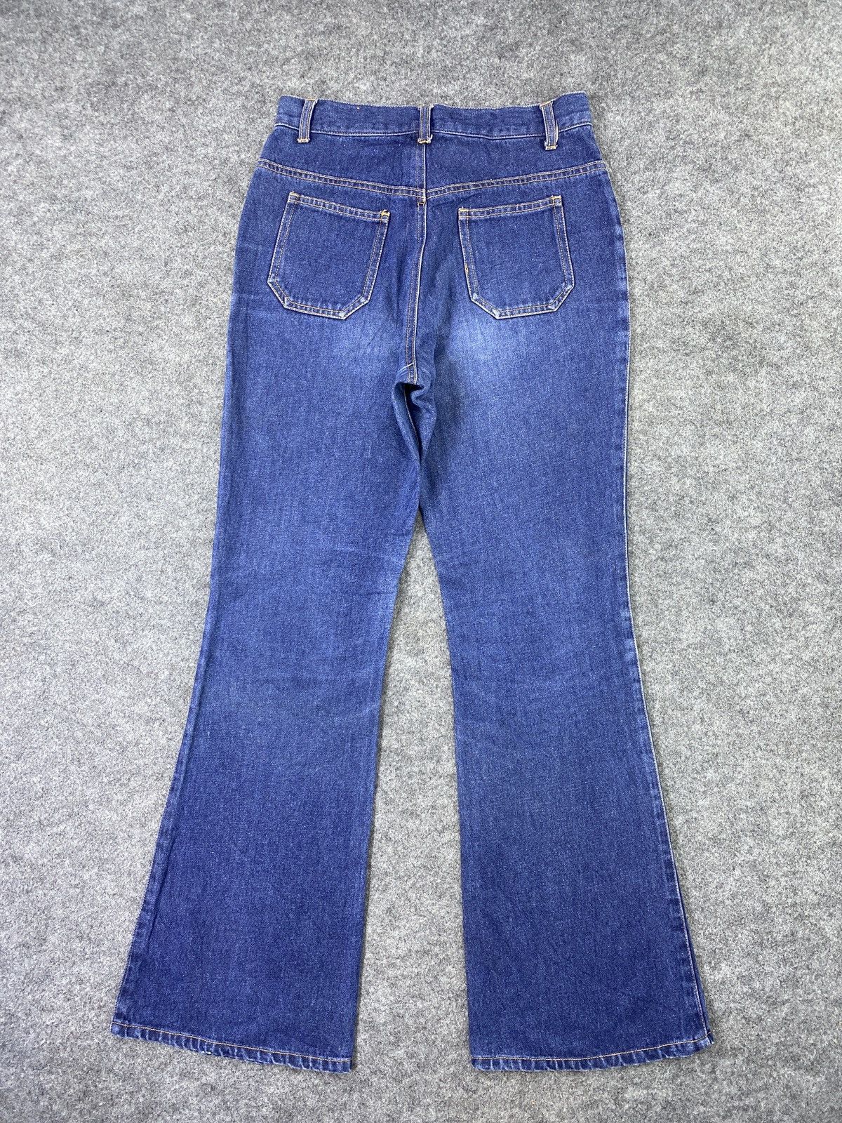 Japanese Brand × Jean Japanese Brand Fly Button Bootcut Blue Jeans - J1037 Size 27" / US 4 / IT 40 - 4 Thumbnail