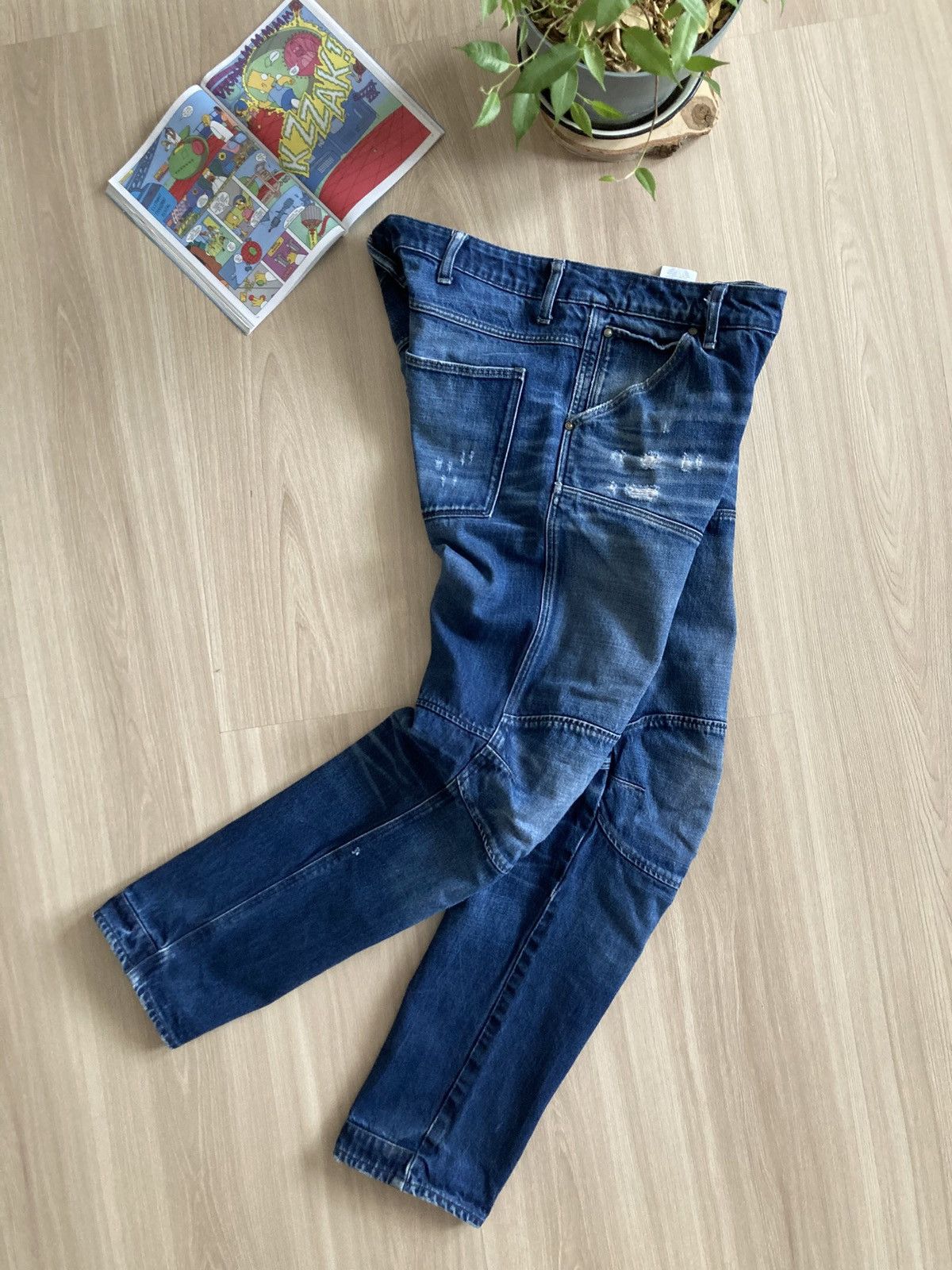 G-Star Vintage G-Star Raw 3D Low Tapered Denim Dirty Pants Jeans Size US 34 / EU 50 - 1 Thumbnail