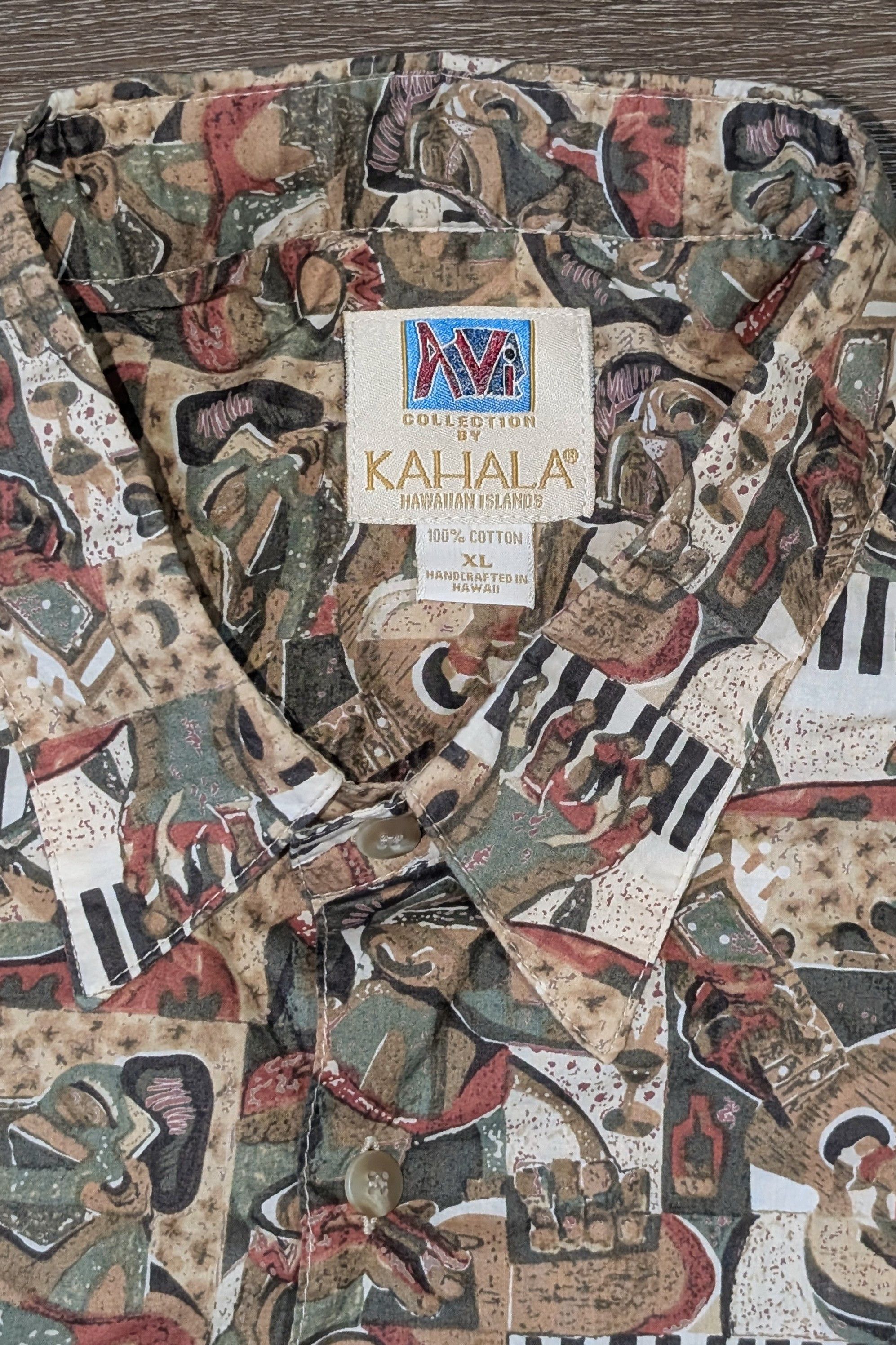 Kahala Vintage Kahala ukulele faces Hawaiian shirt - SIZE XL Size US XL / EU 56 / 4 - 3 Thumbnail