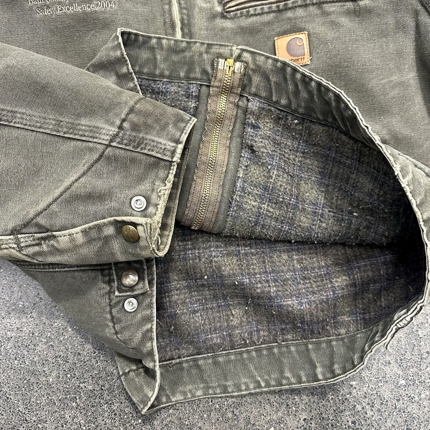 Carhartt VINTAGE Carhartt J97 MOS Green Detroit Jacket Blanket Lined Large Regular Mens Workwear Casual 90s USA Size US L / EU 52-54 / 3 - 4 Thumbnail
