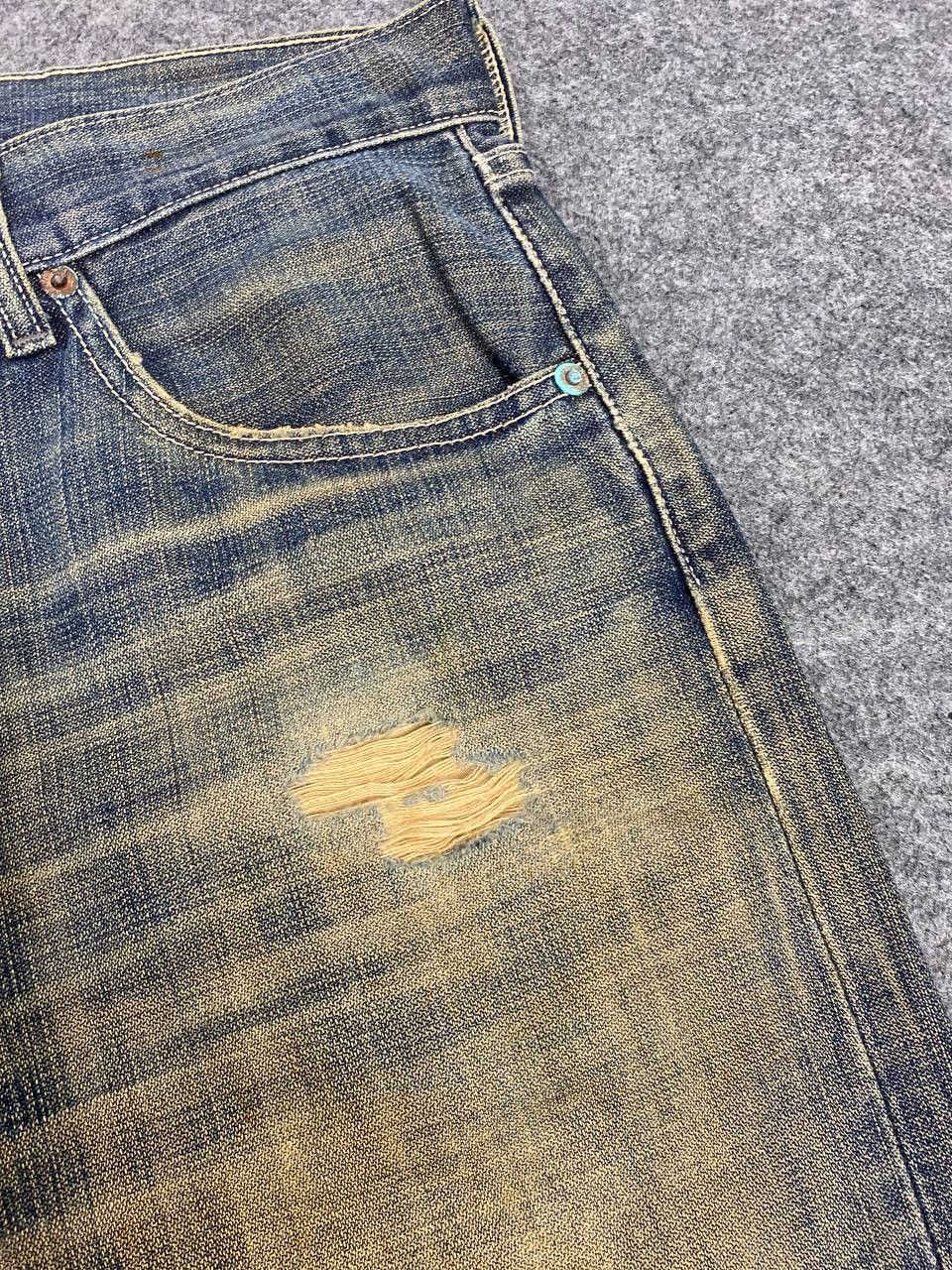 Levi's vintage levis 503 rusty distressed denim nice design Size US 35 - 11 Thumbnail