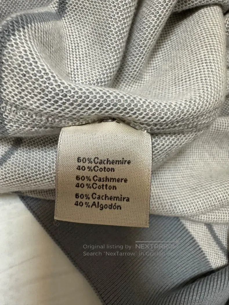 Hermes Hermes Cashmere short-sleeve raglan sleeve 60% Cashmere+40 Size US L / EU 52-54 / 3 - 6 Thumbnail