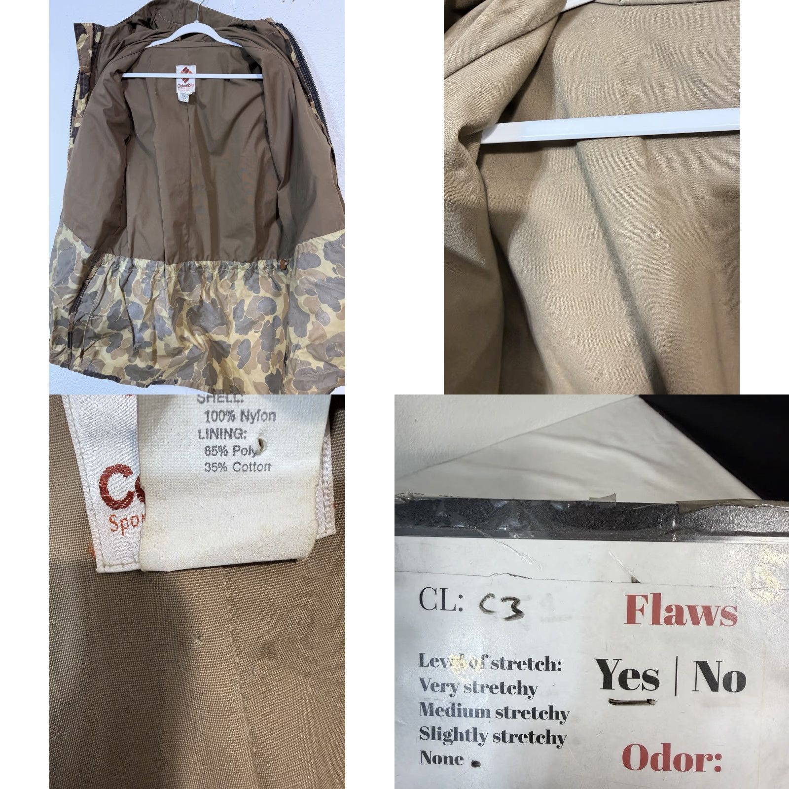 Vintage VINTAGE Columbia Duck Hunting Camo Full Zip Jacket Hood Mens L Columbia OutDry Parka 7 Pockets Water Resistant Size US L / EU 52-54 / 3 - 9 Thumbnail