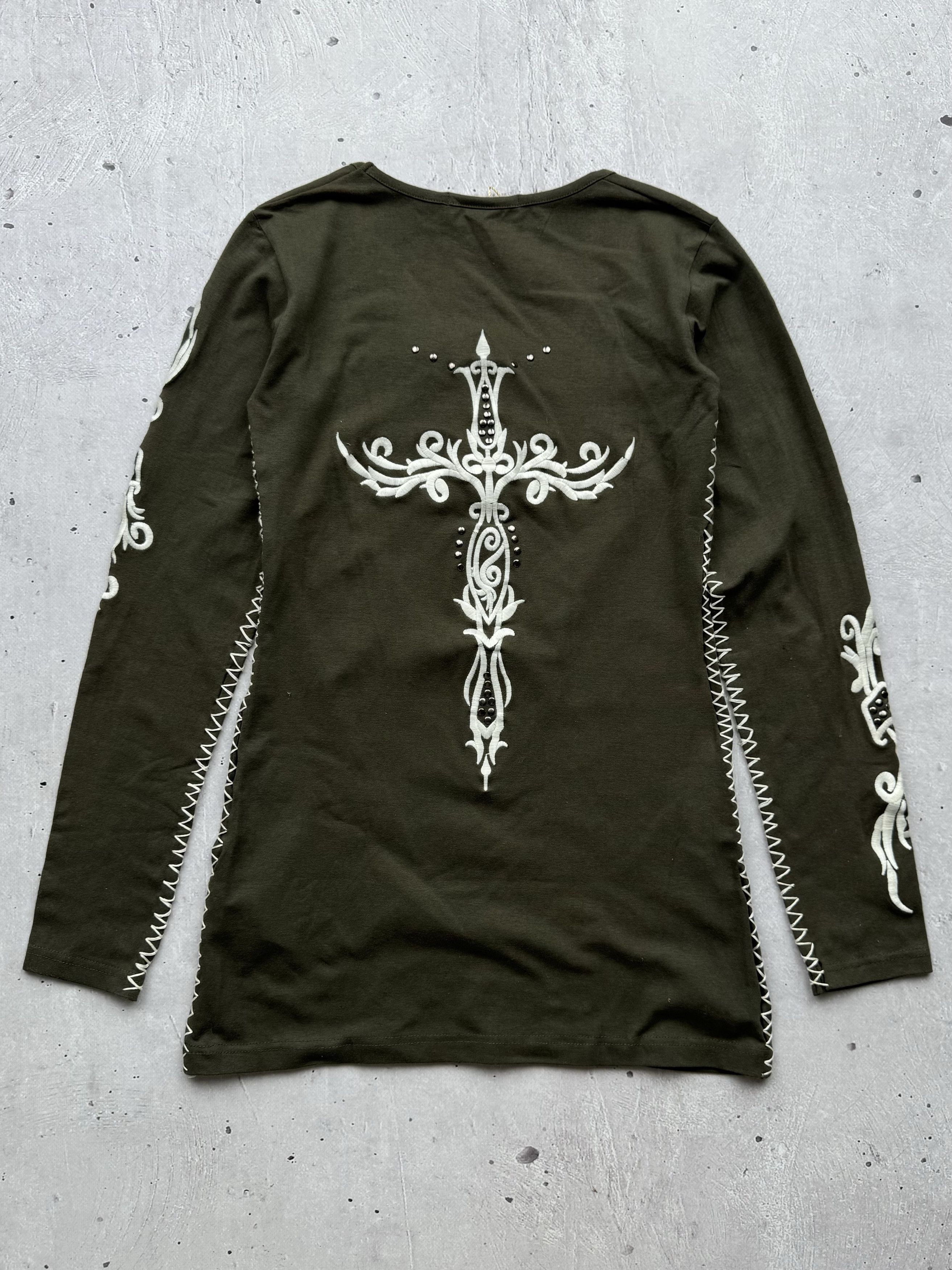 Japanese Brand × Vintage Vintage Amazing Japanese Style Long Sleeve Size M / US 6-8 / IT 42-44 - 6 Thumbnail